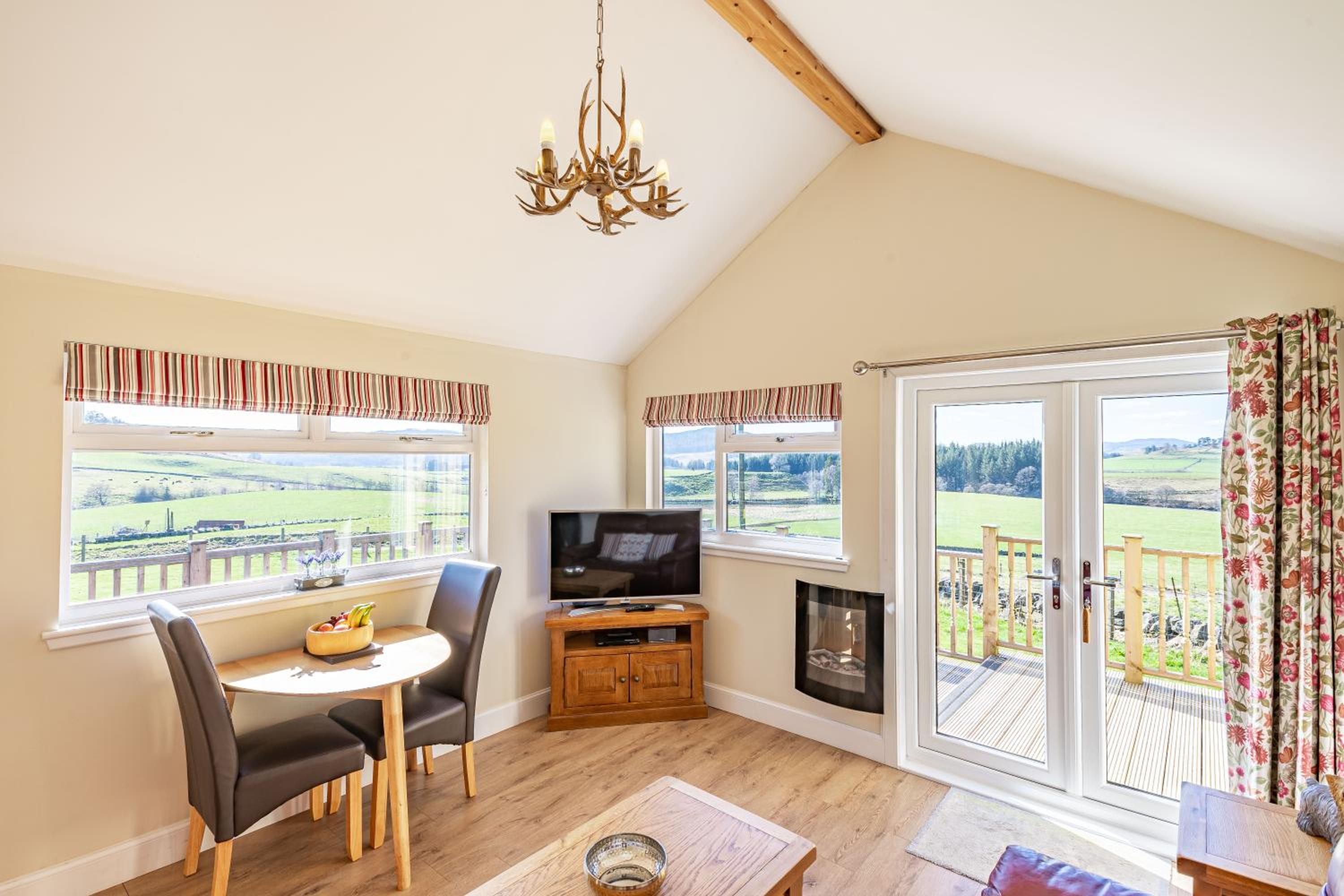Pine Marten Lodge with Hot Tub view 4