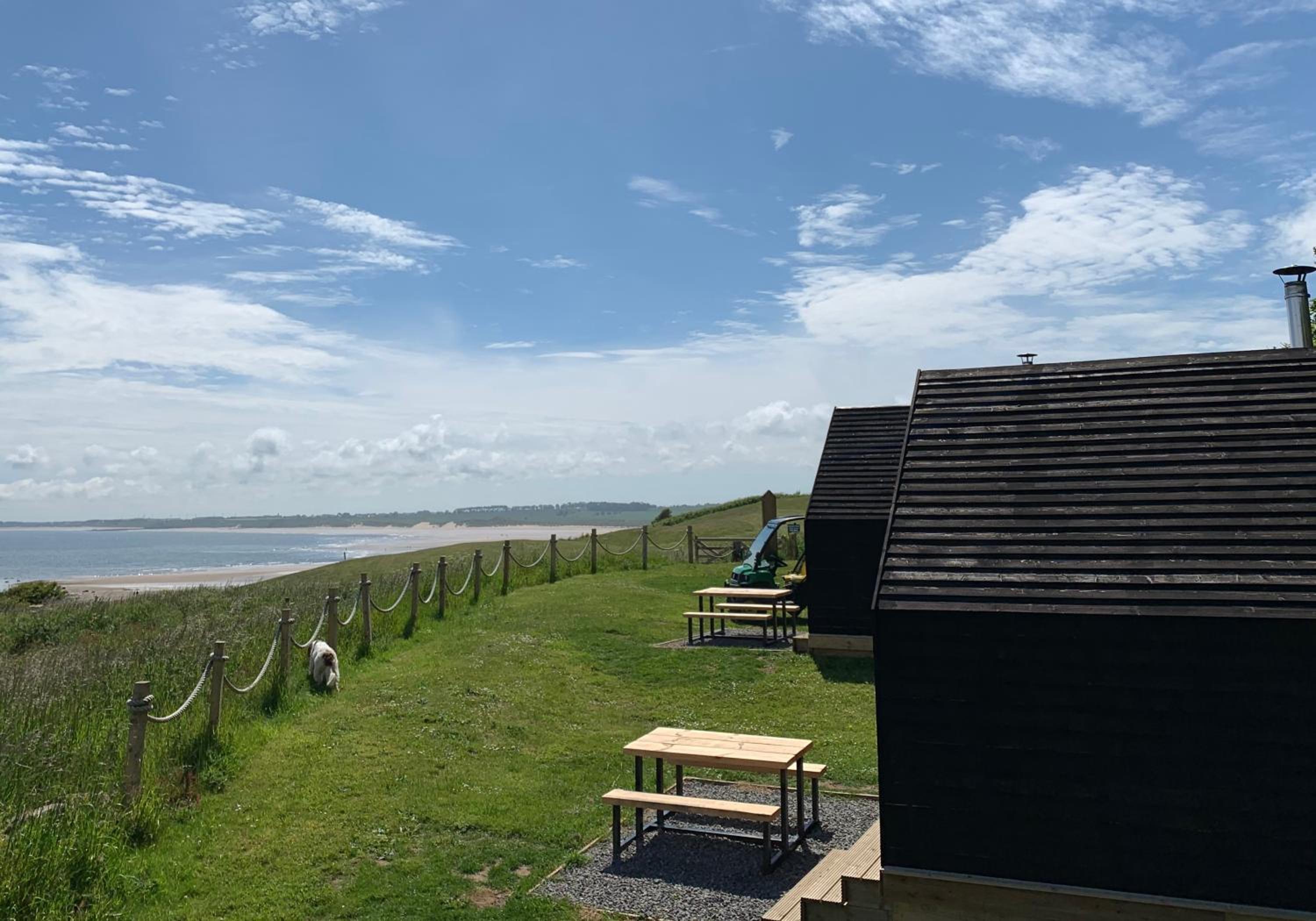 St Aidan Beach Hut Alnmouth view 3