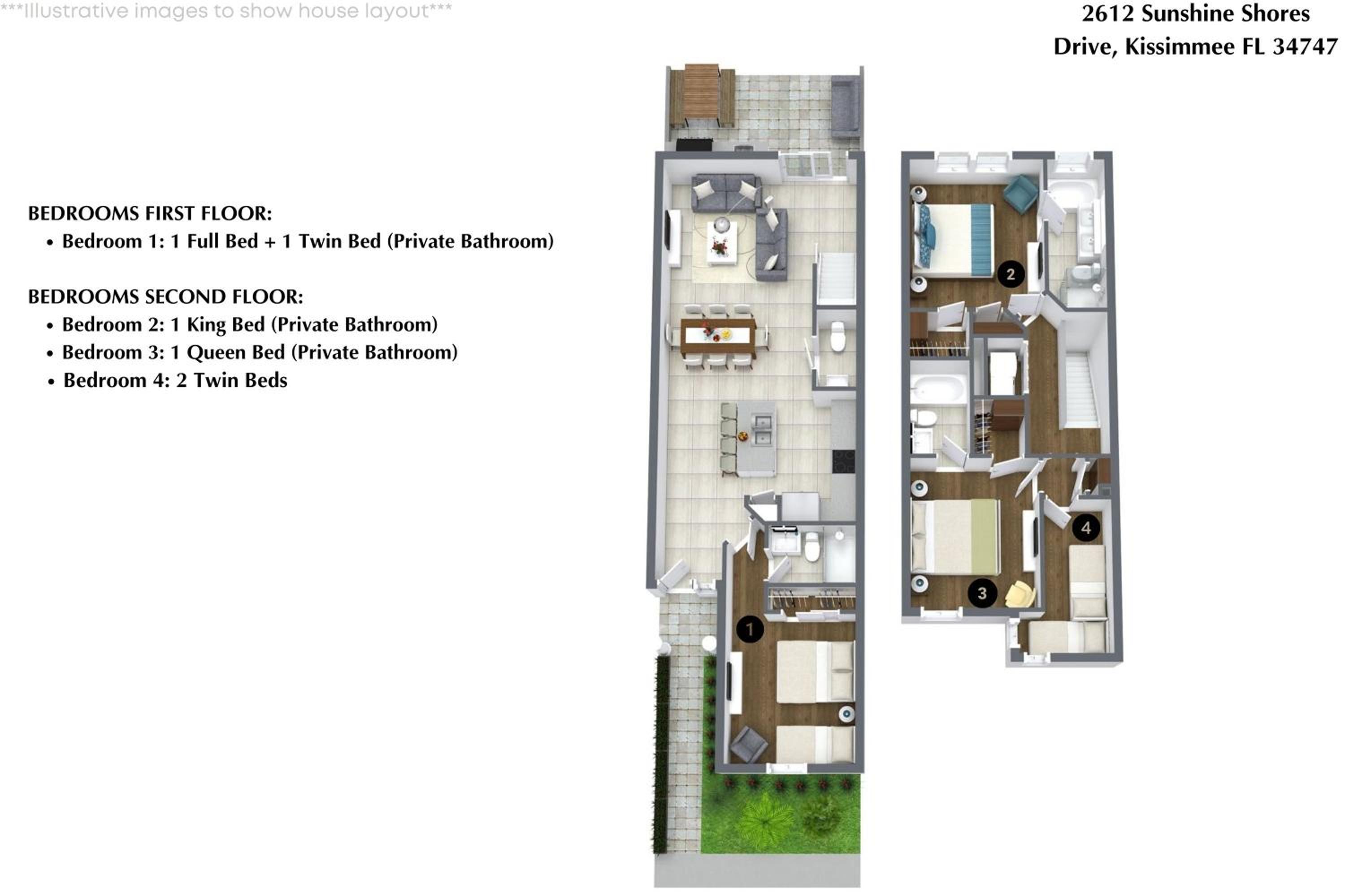 4 BD 3 BA Summerville Resort 2612 SS