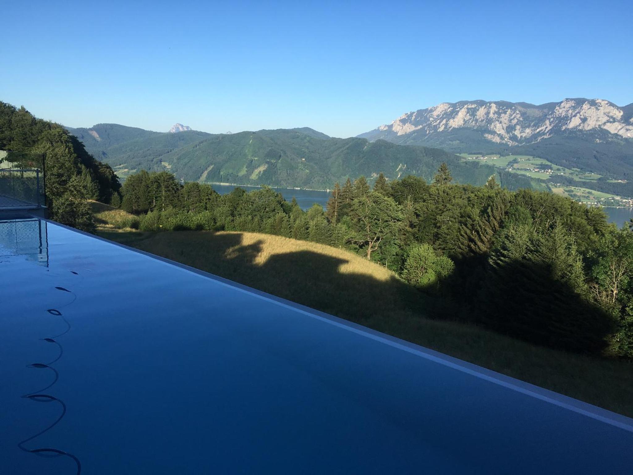 Attersee Luxury Design Villa with dream views, large Pool and Sauna