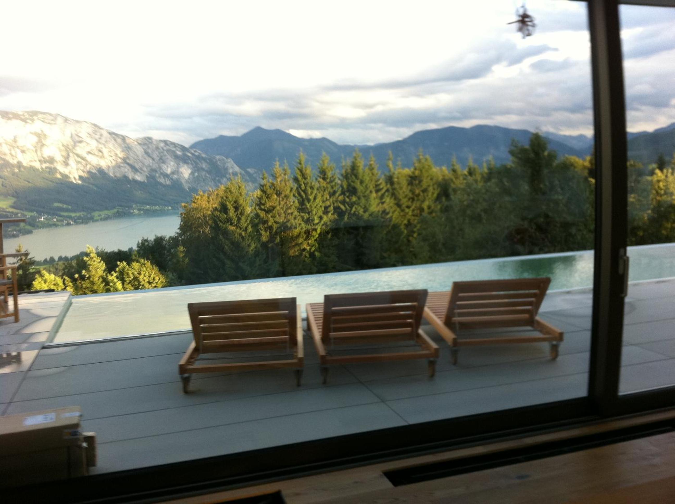 Attersee Luxury Design Villa with dream views, large Pool and Sauna