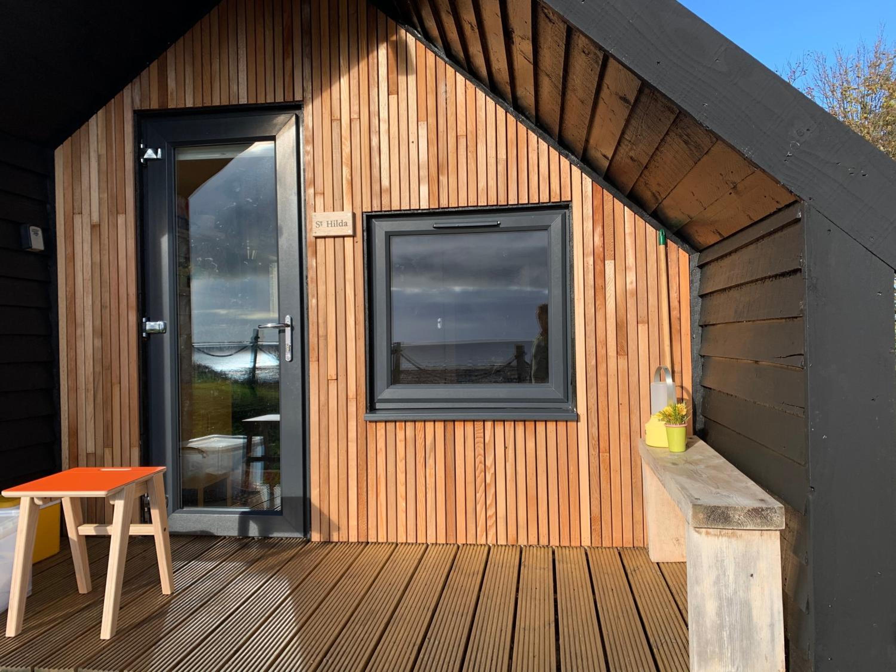 St Oswald Beach Hut Alnmouth view 2