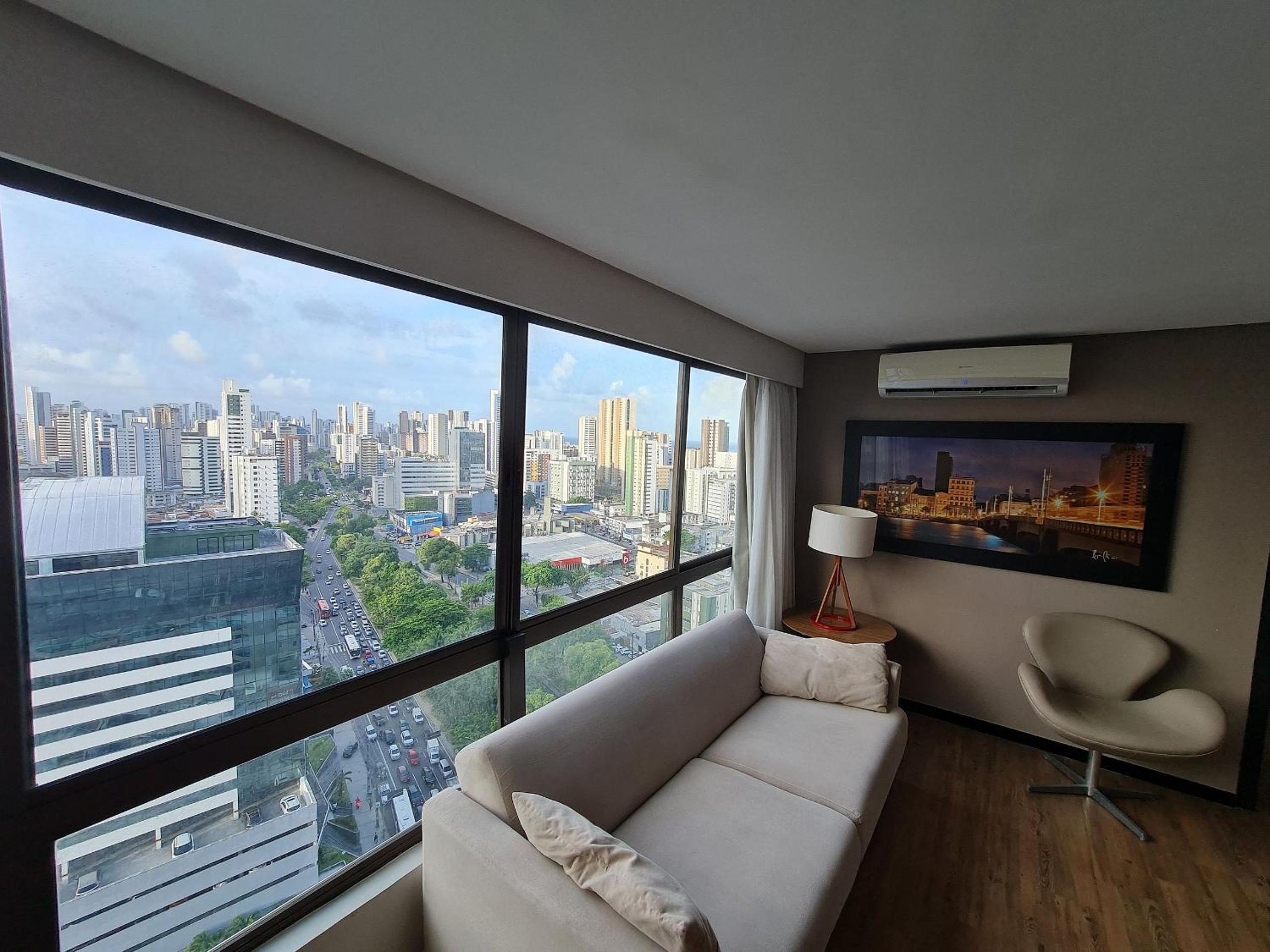 Confortável Flat em Boa Viagem com vista
