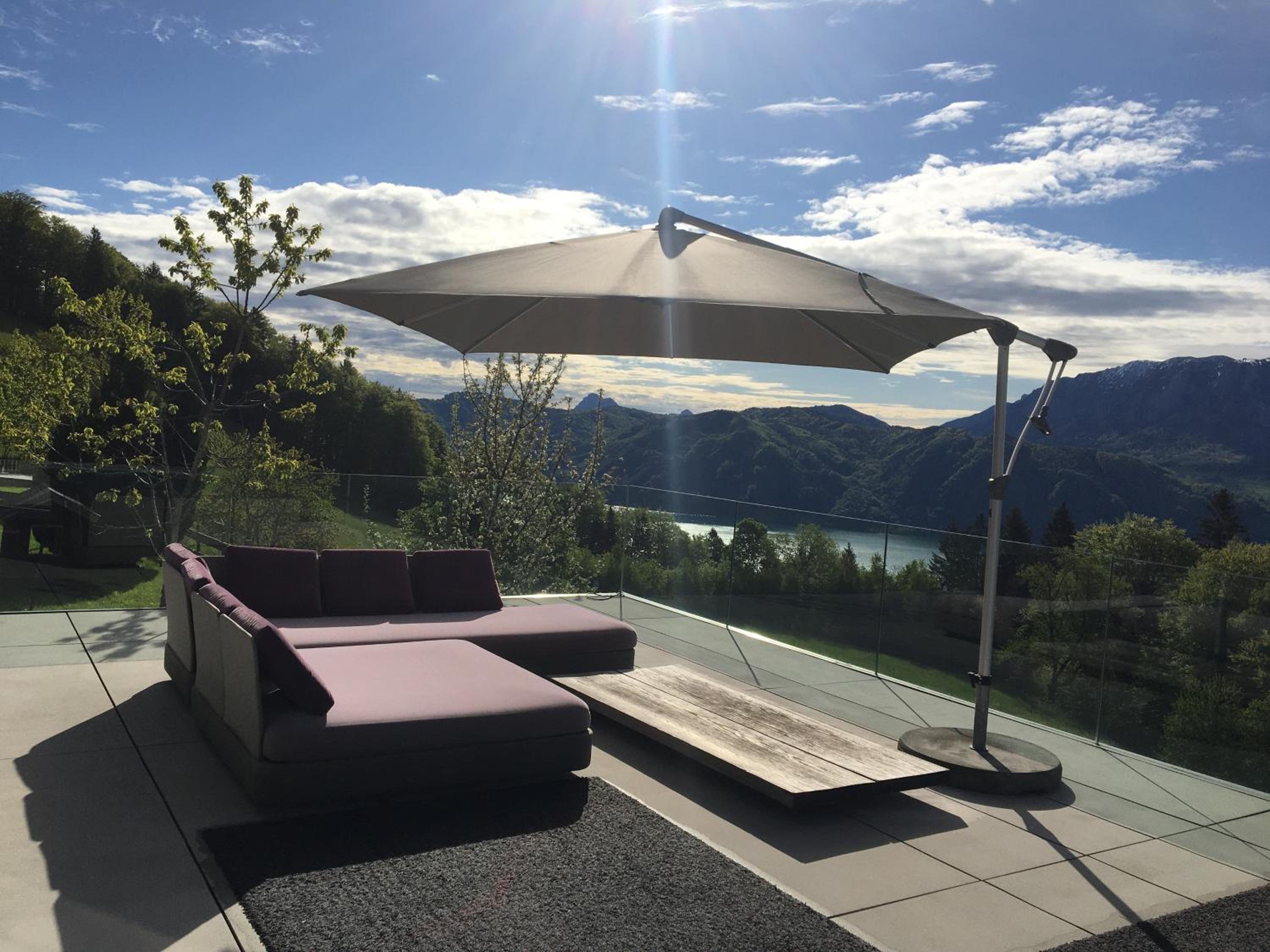 Attersee Luxury Design Villa with dream views, large Pool and Sauna