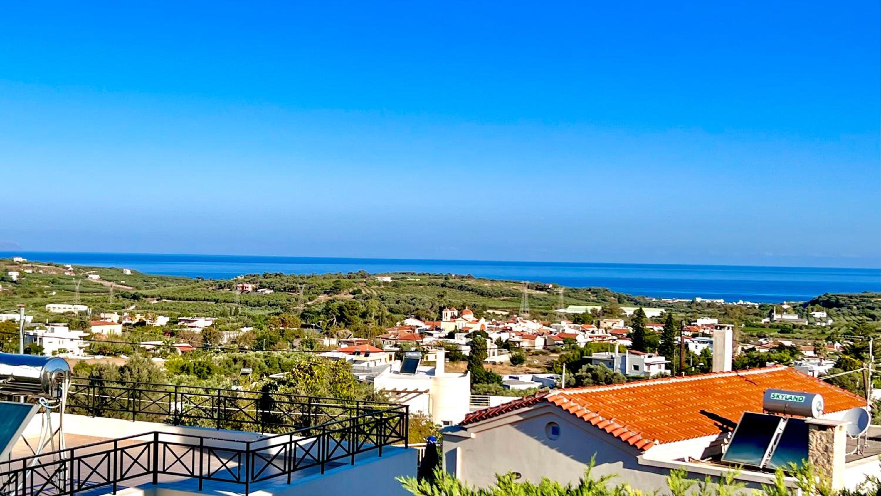Villa Los Pacos - luxury 3-bed villa near Rethymno with spectacular sea view view 2