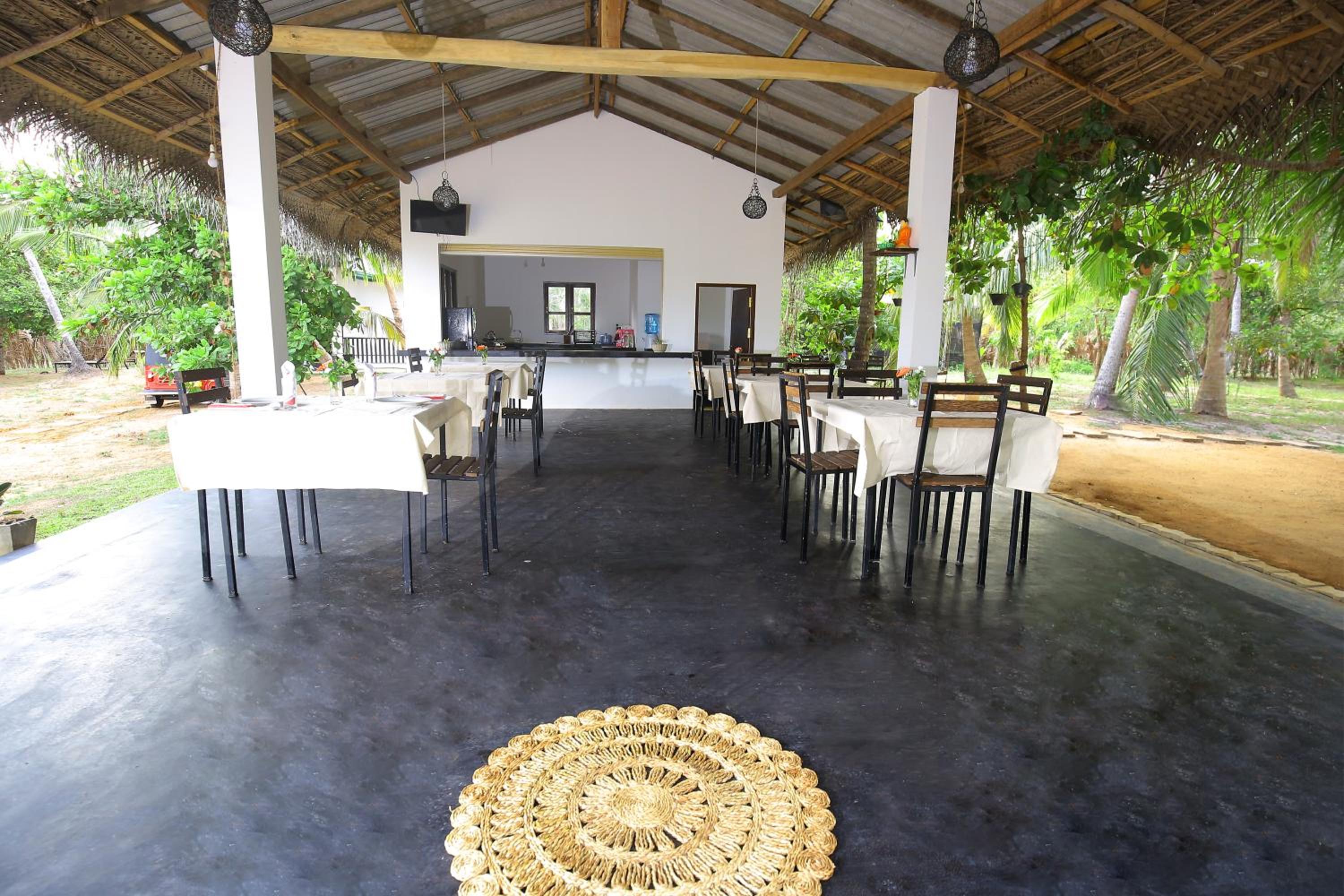 outdoor BBQ area