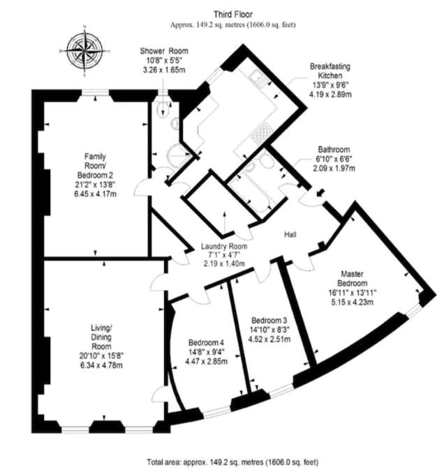 Large 4 bed (sleeps 8) Castle View view 4