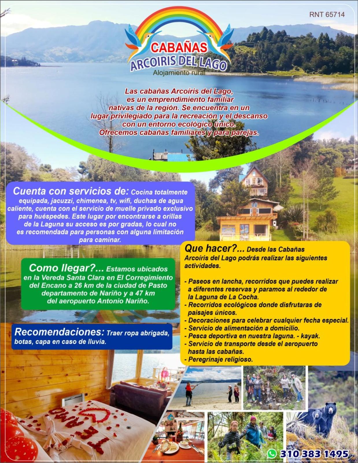 Cabañas de descanso, arcoiris del lago 1