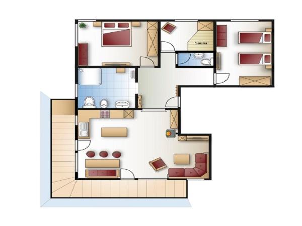 5 Sterne Ferienwohnung Bergahorn mit Sauna
