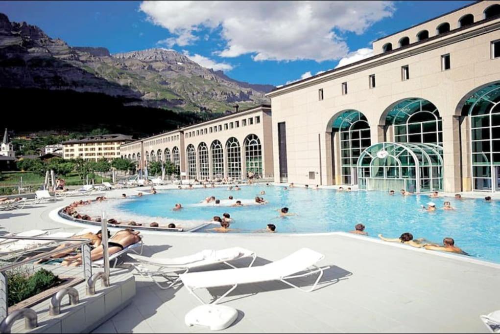Spacious 3 Room Apartment - Family-Friendly - Central Leukerbad - Great Views