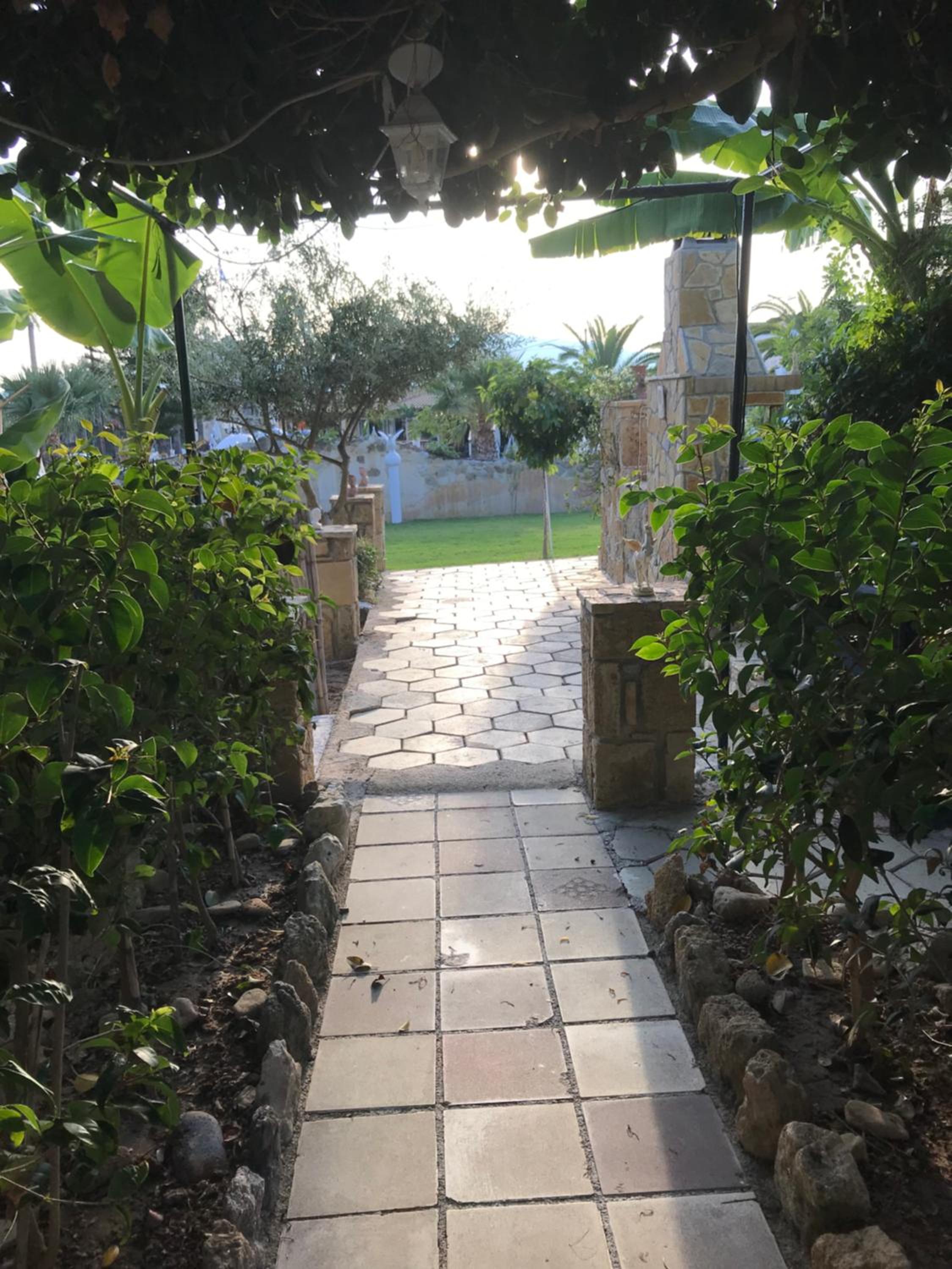 outdoor BBQ area