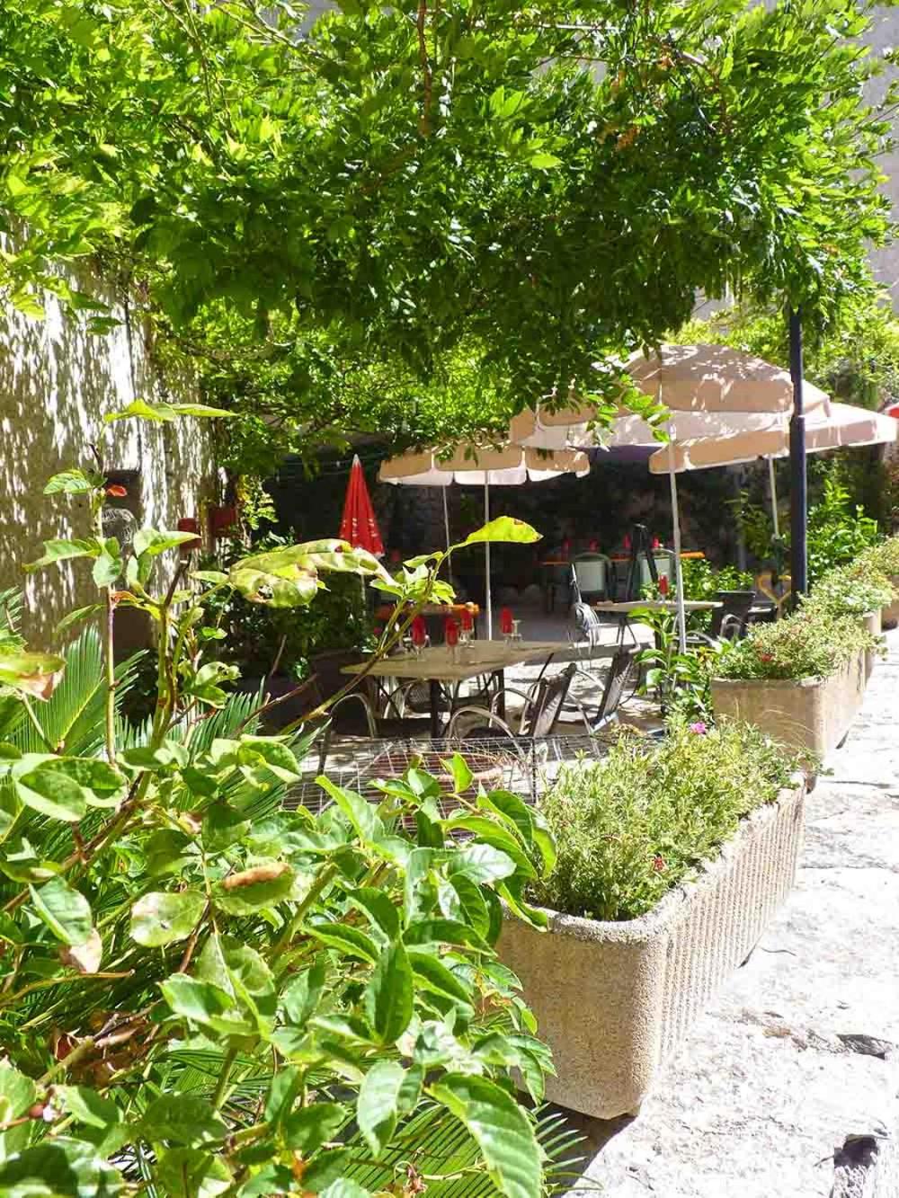 outdoor BBQ area