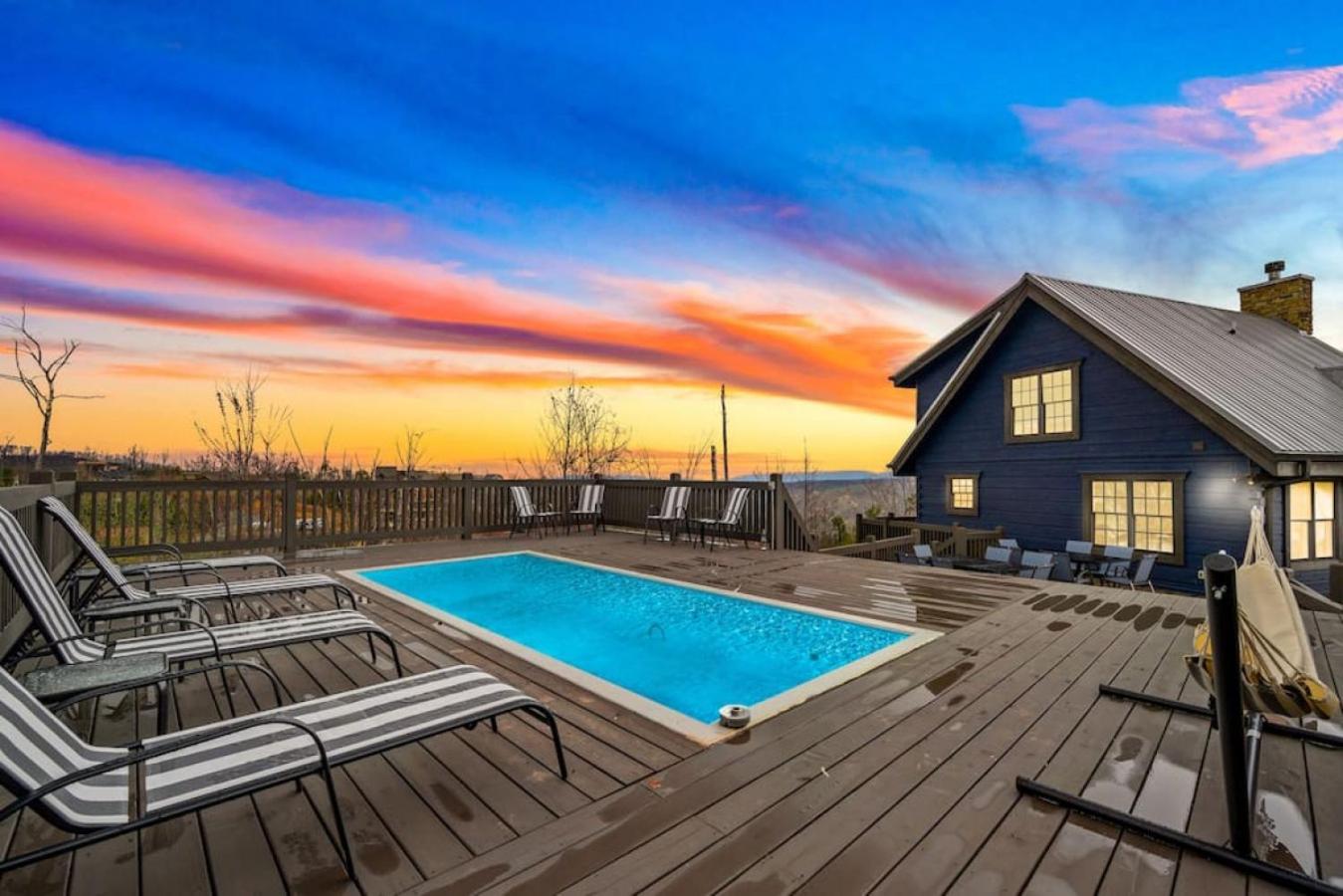 Midnight Moon New Pool Deck view and Design Great Location
