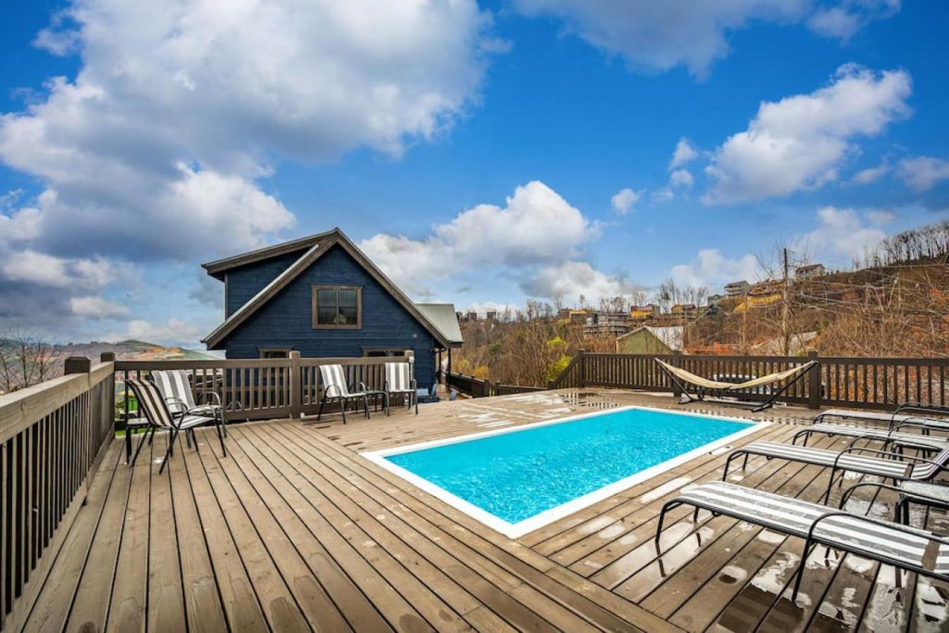 Midnight Moon New Pool Deck view and Design Great Location