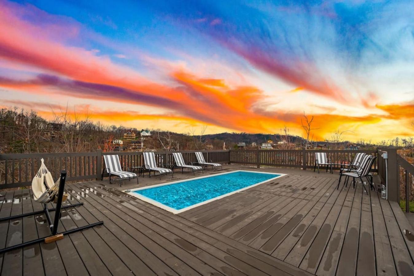 Midnight Moon New Pool Deck view and Design Great Location