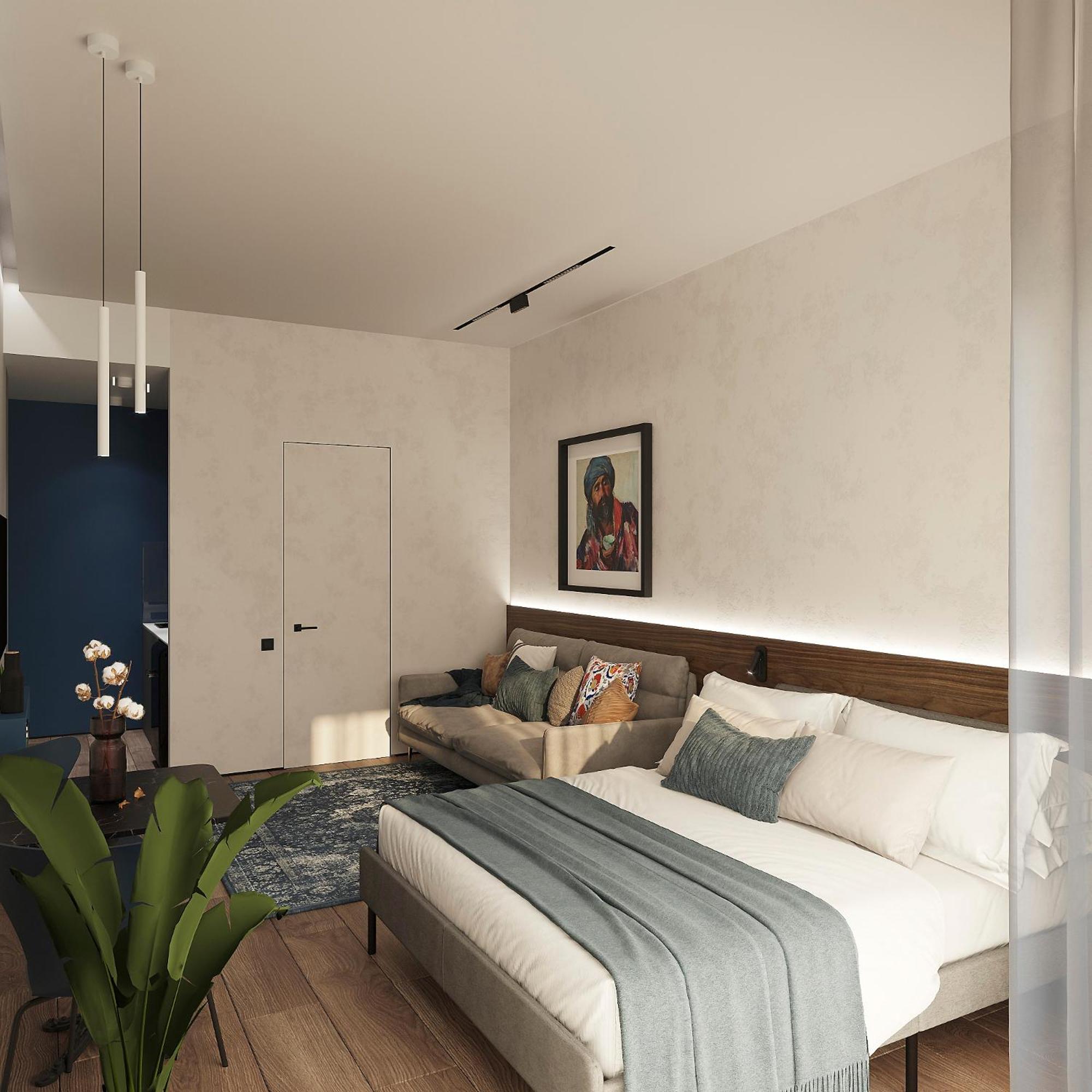 Blueloft 47 l studio with balcony Tashkent City Center view 2