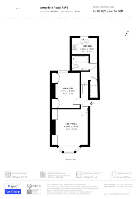 AR1 - 1 Bed Apartment in Heart of Fulham Broadway - by Short Stories London