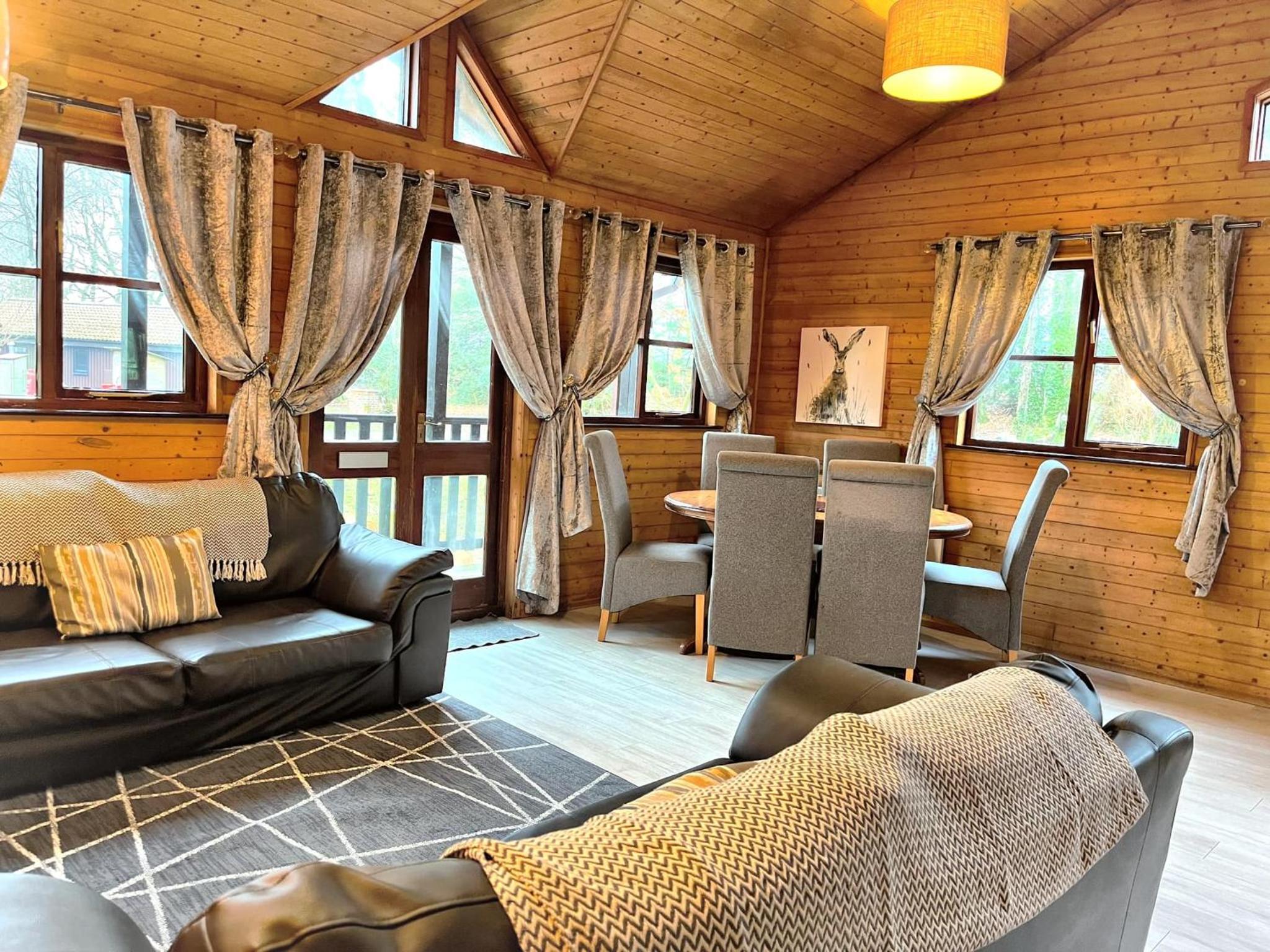 Goldcrest 1-Hot Tub-Woodland Lodges-Carmarthenshire-Tenby view 4