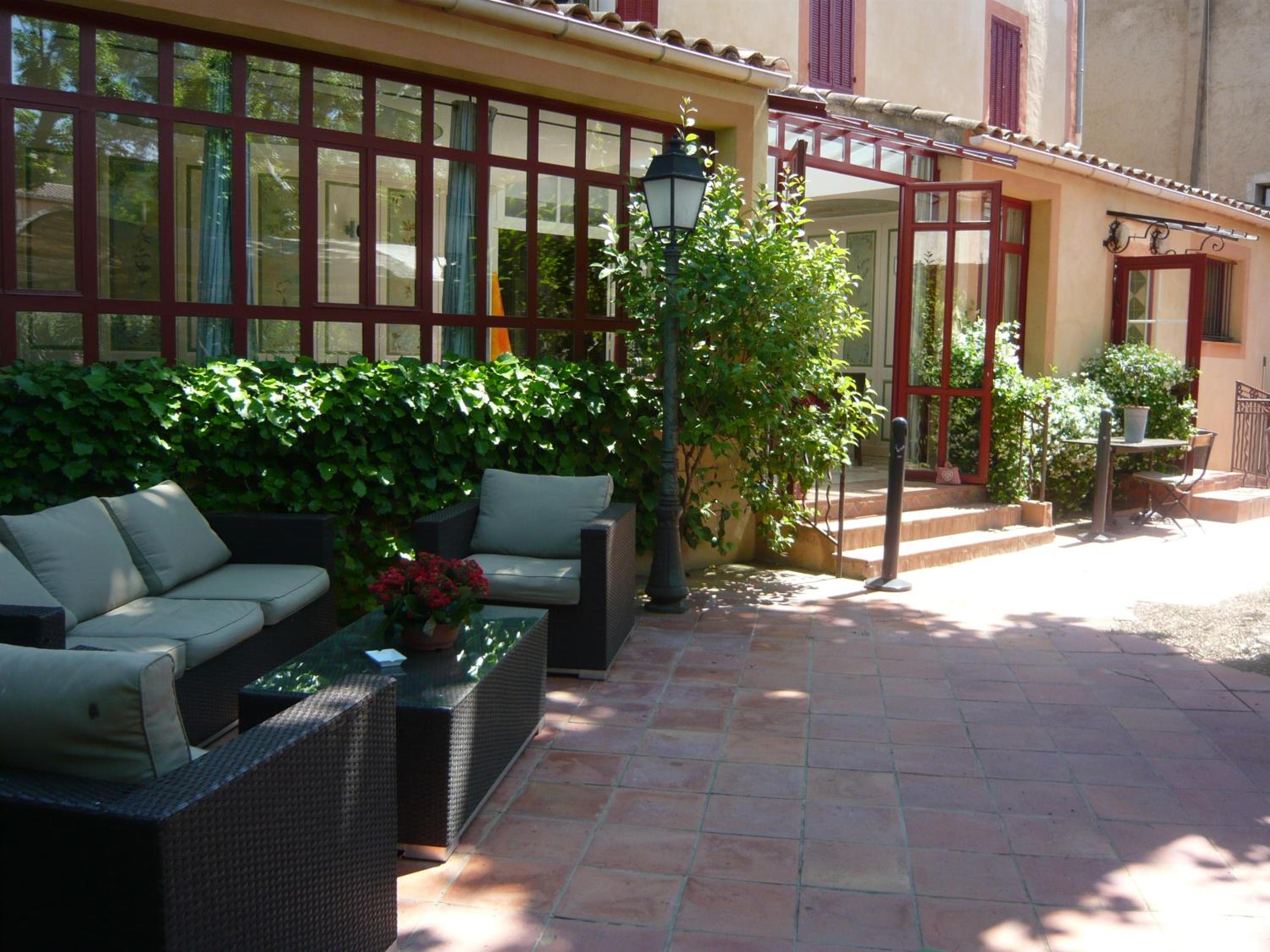 outdoor BBQ area