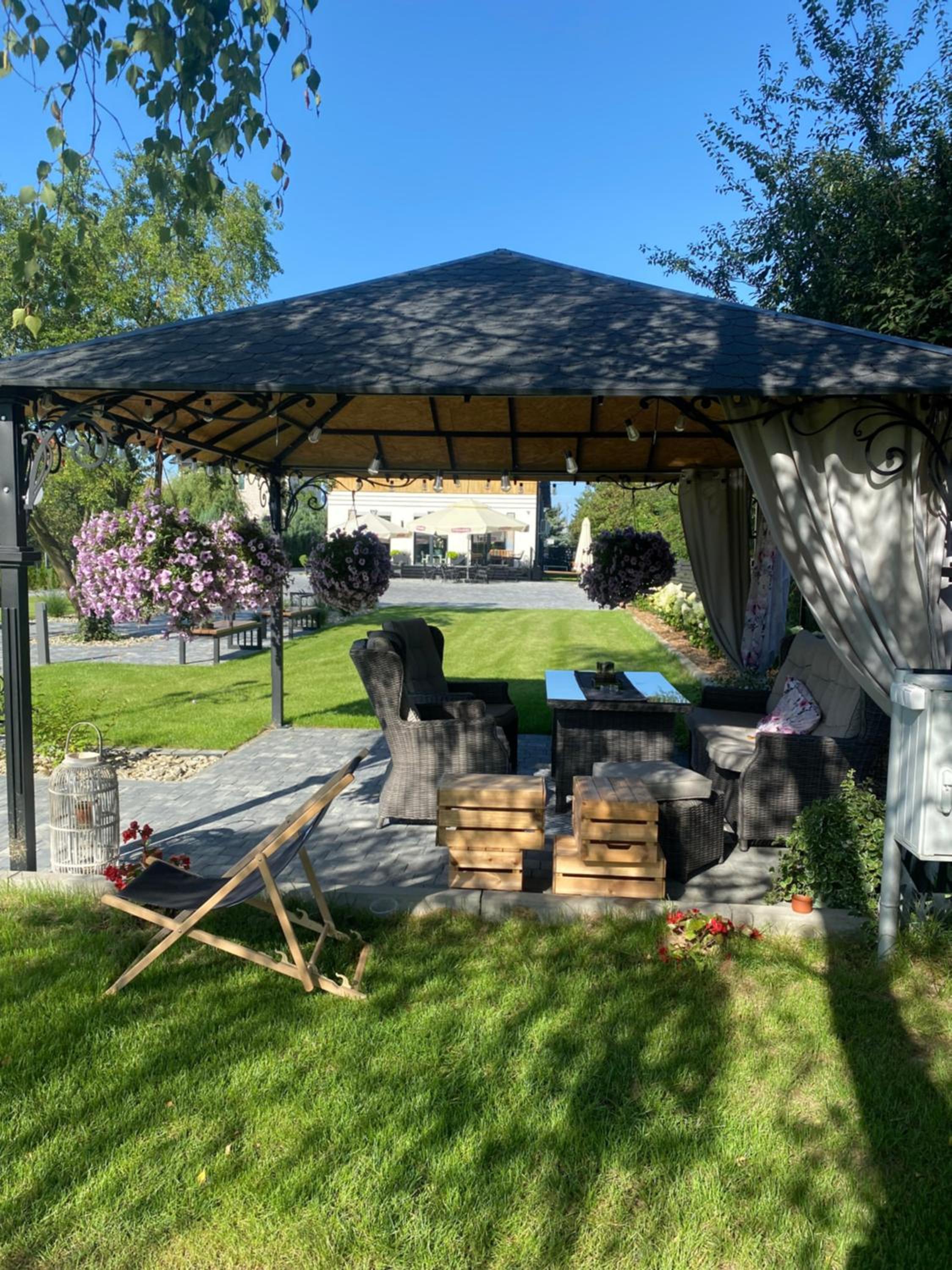 outdoor BBQ area