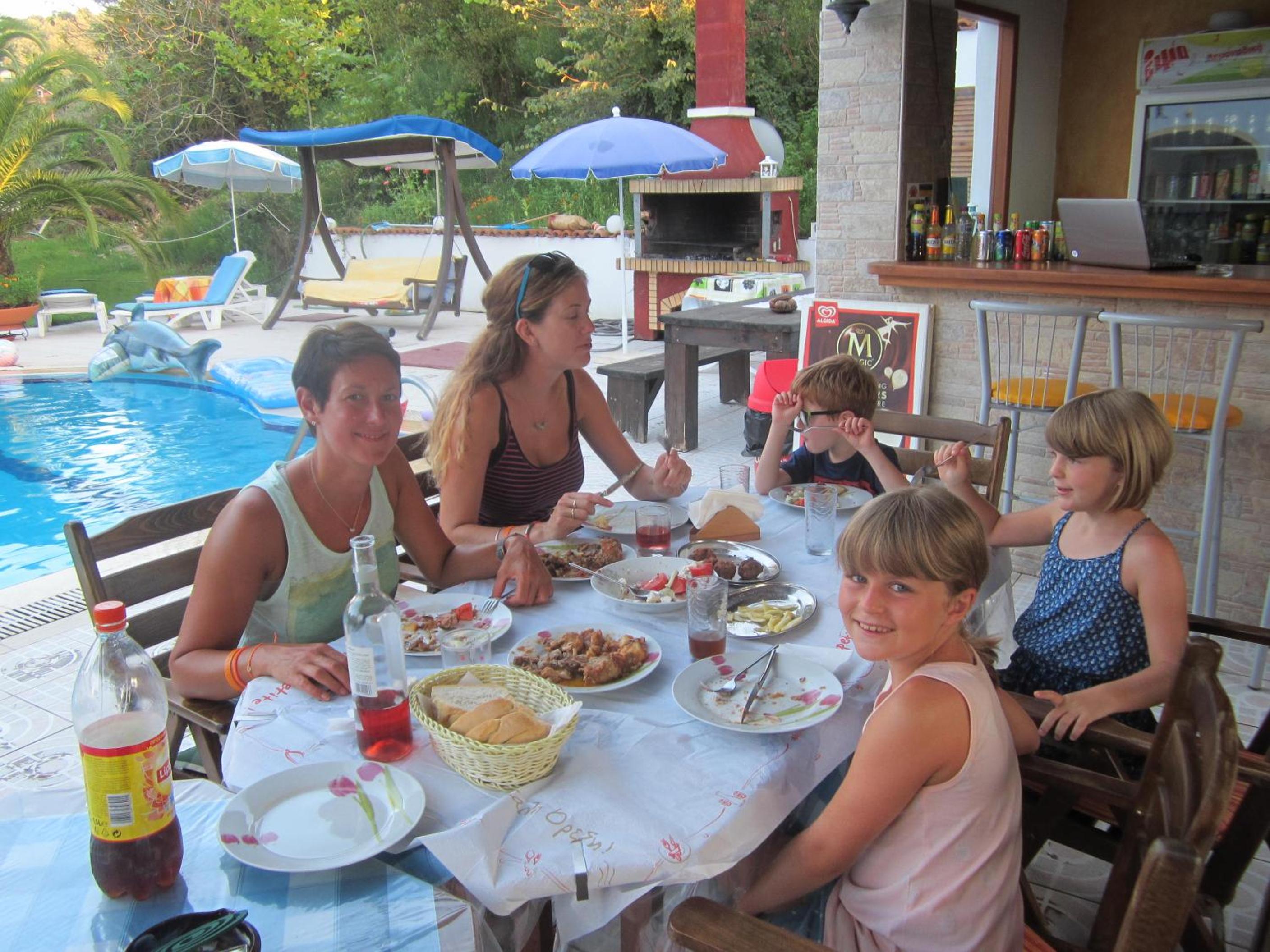 outdoor BBQ area