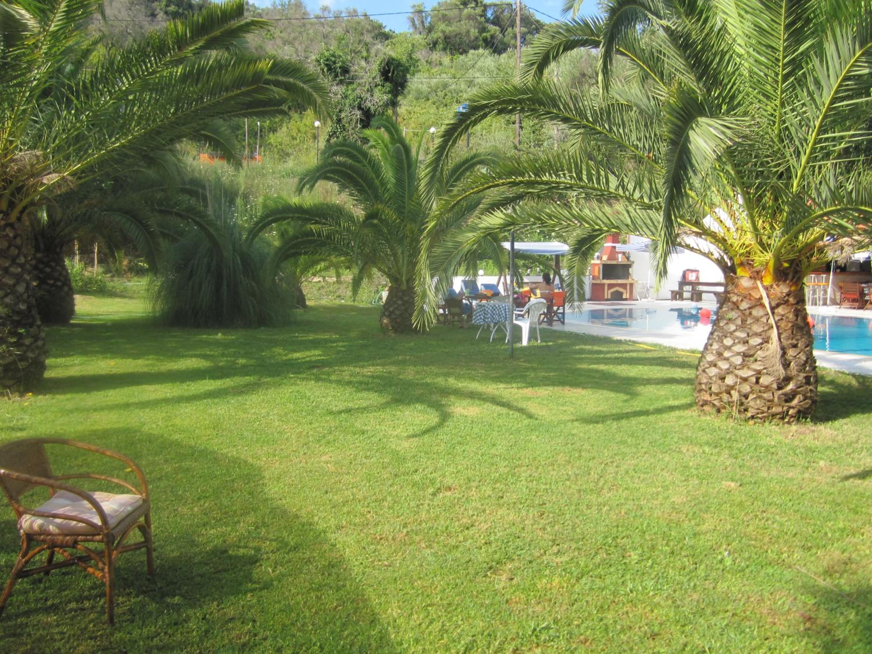outdoor BBQ area
