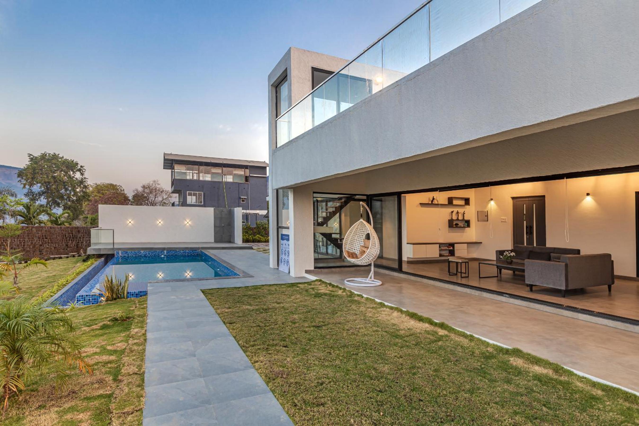 SaffronStays Stargazer, Karjat - luxury pool villa with lake view view 5
