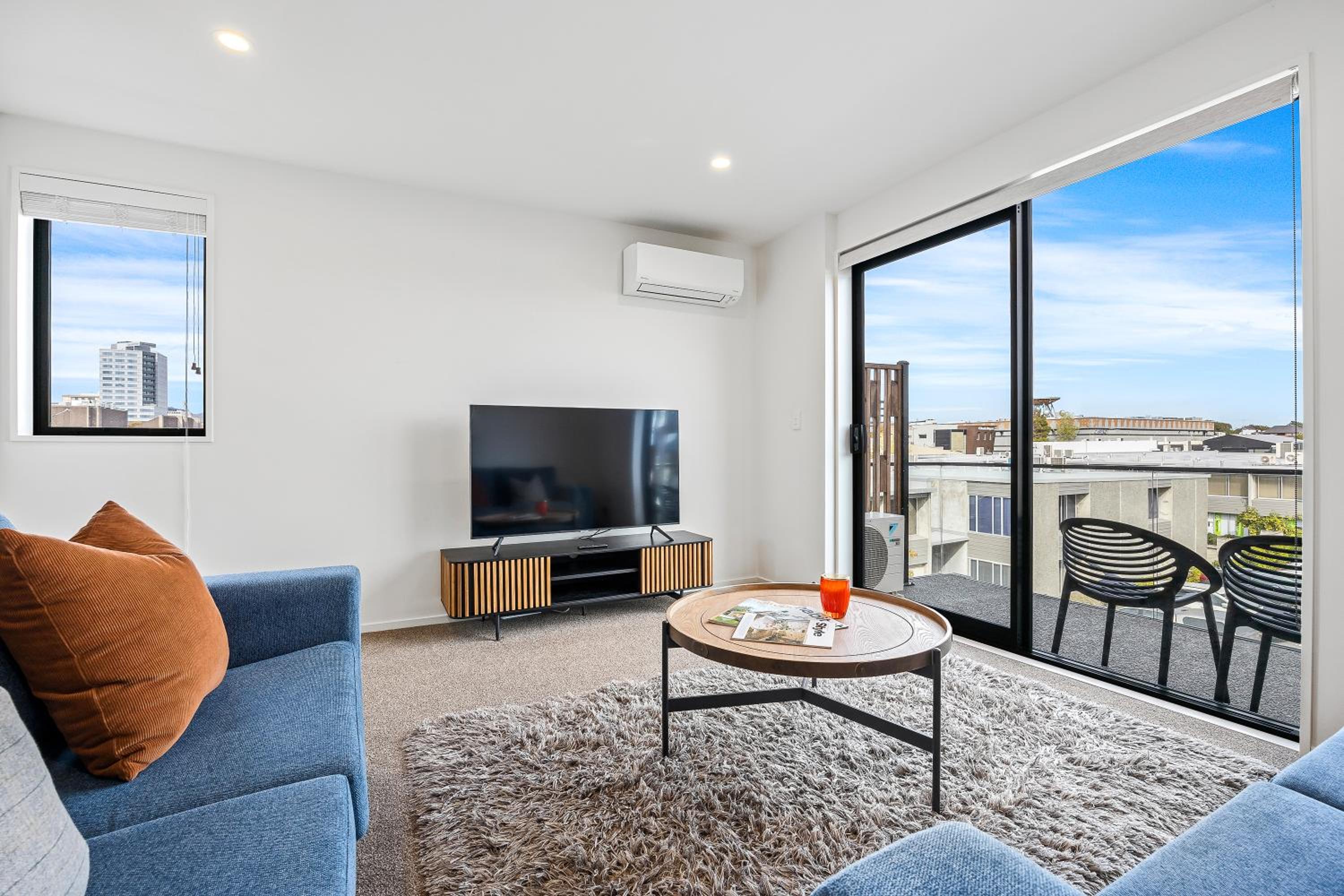 Central City 2BR Apartment Balcony & Parking view 2