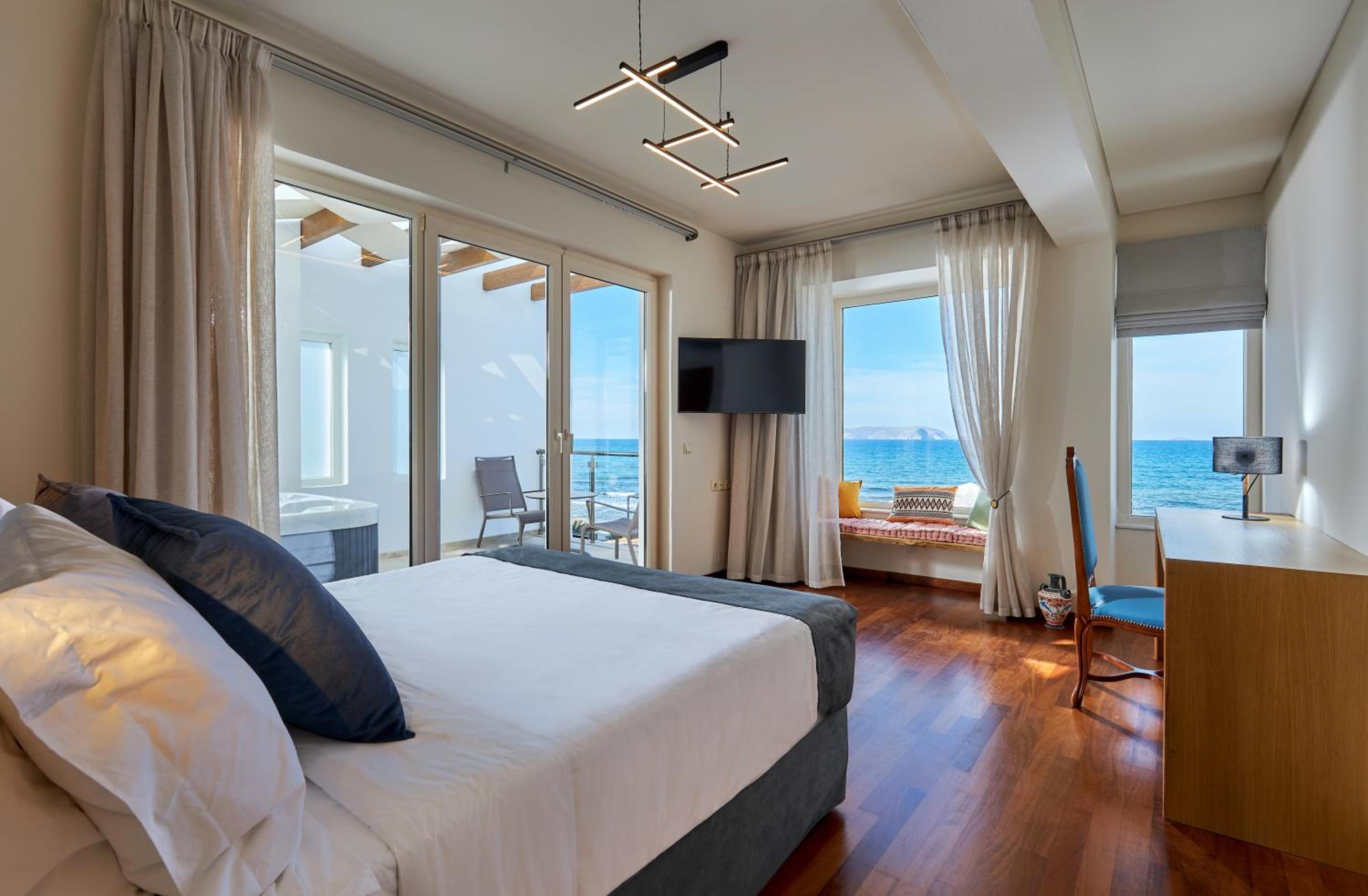 Rodo Seafront Villa with Heated private pool and jacuzzis by Volta Suites and Villas