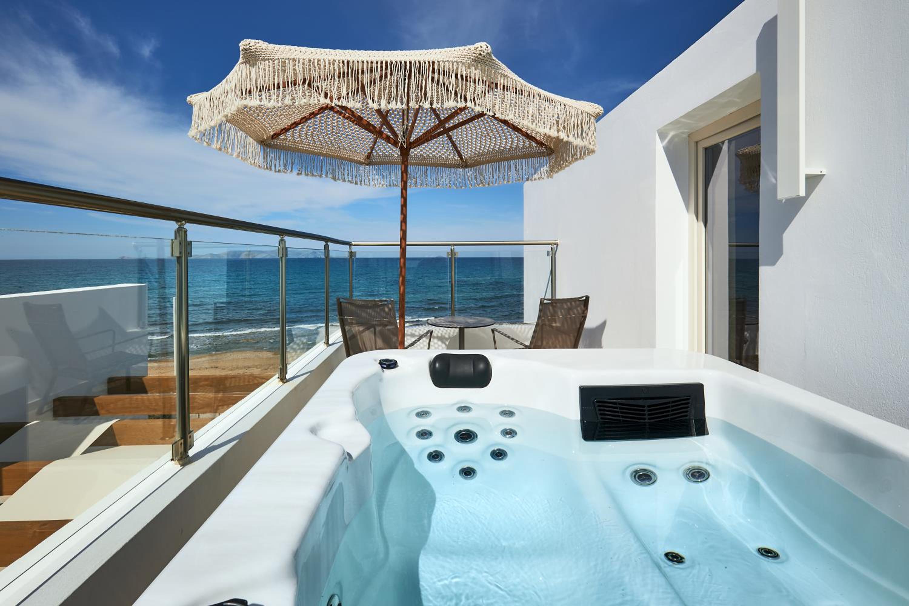 Rodo Seafront Villa with Heated private pool and jacuzzis by Volta Suites and Villas