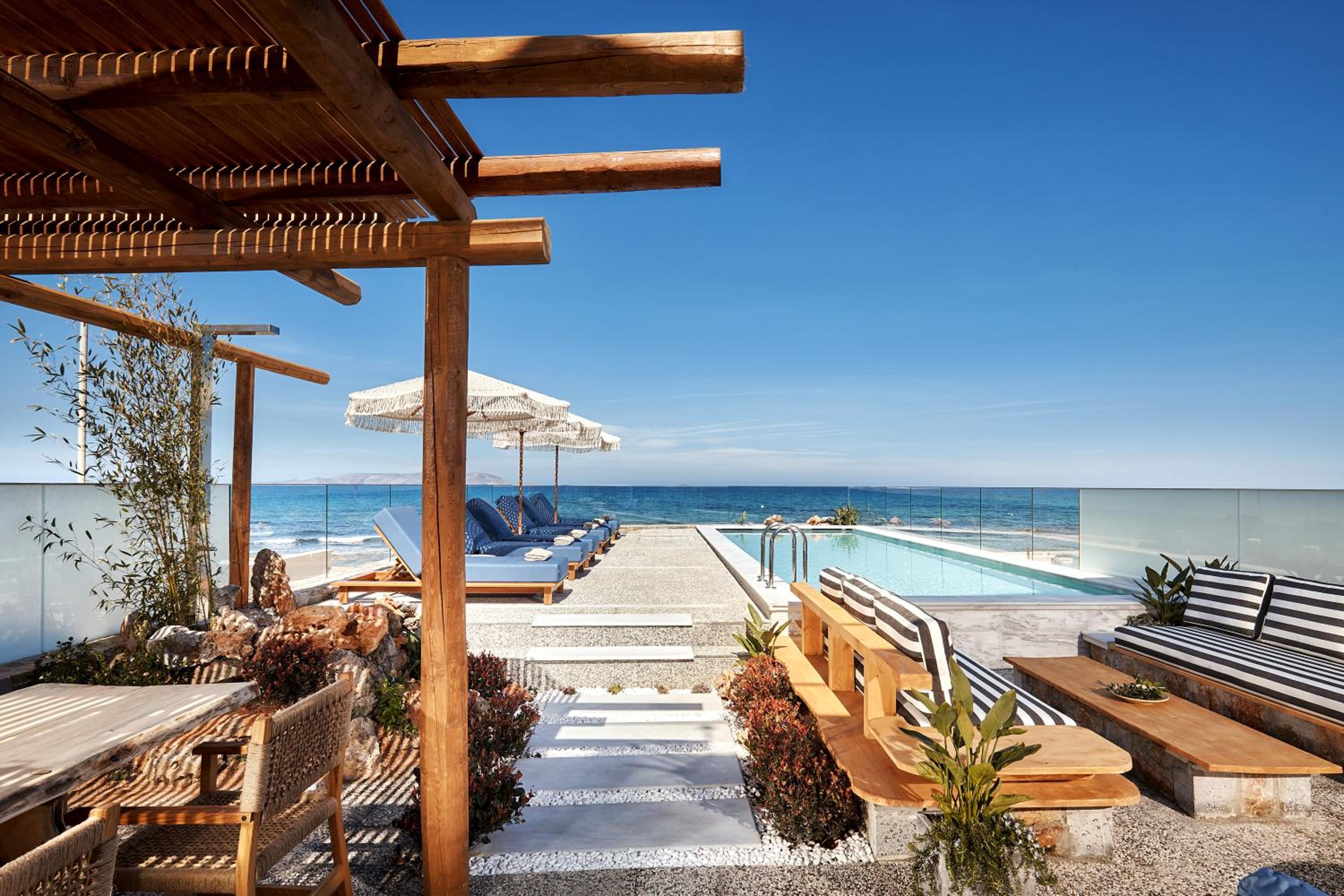 Rodo Seafront Villa with Heated private pool and jacuzzis by Volta Suites and Villas