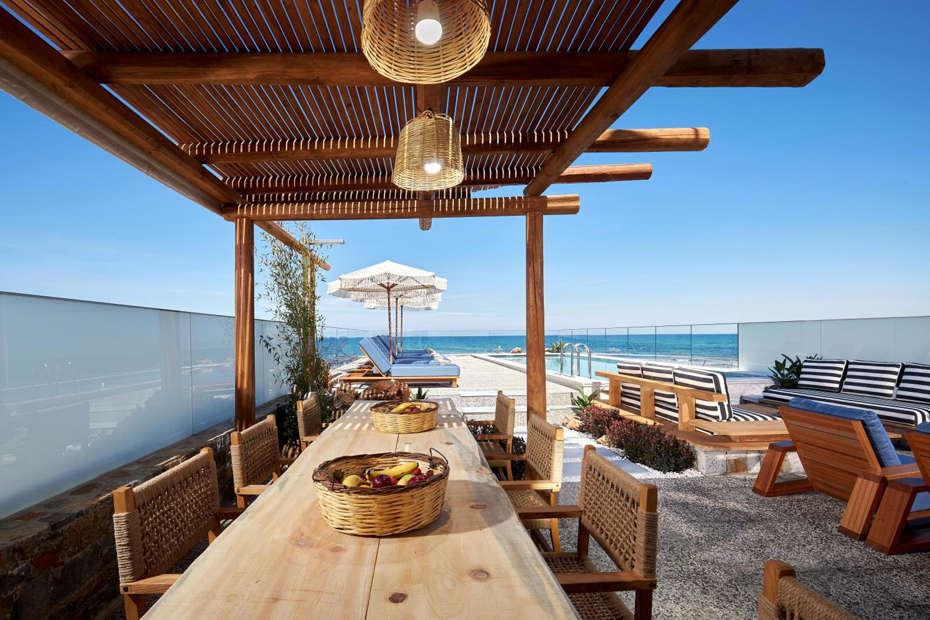 Rodo Seafront Villa with Heated private pool and jacuzzis by Volta Suites and Villas