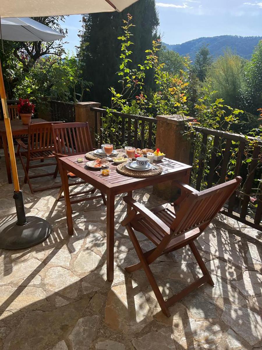 outdoor BBQ area