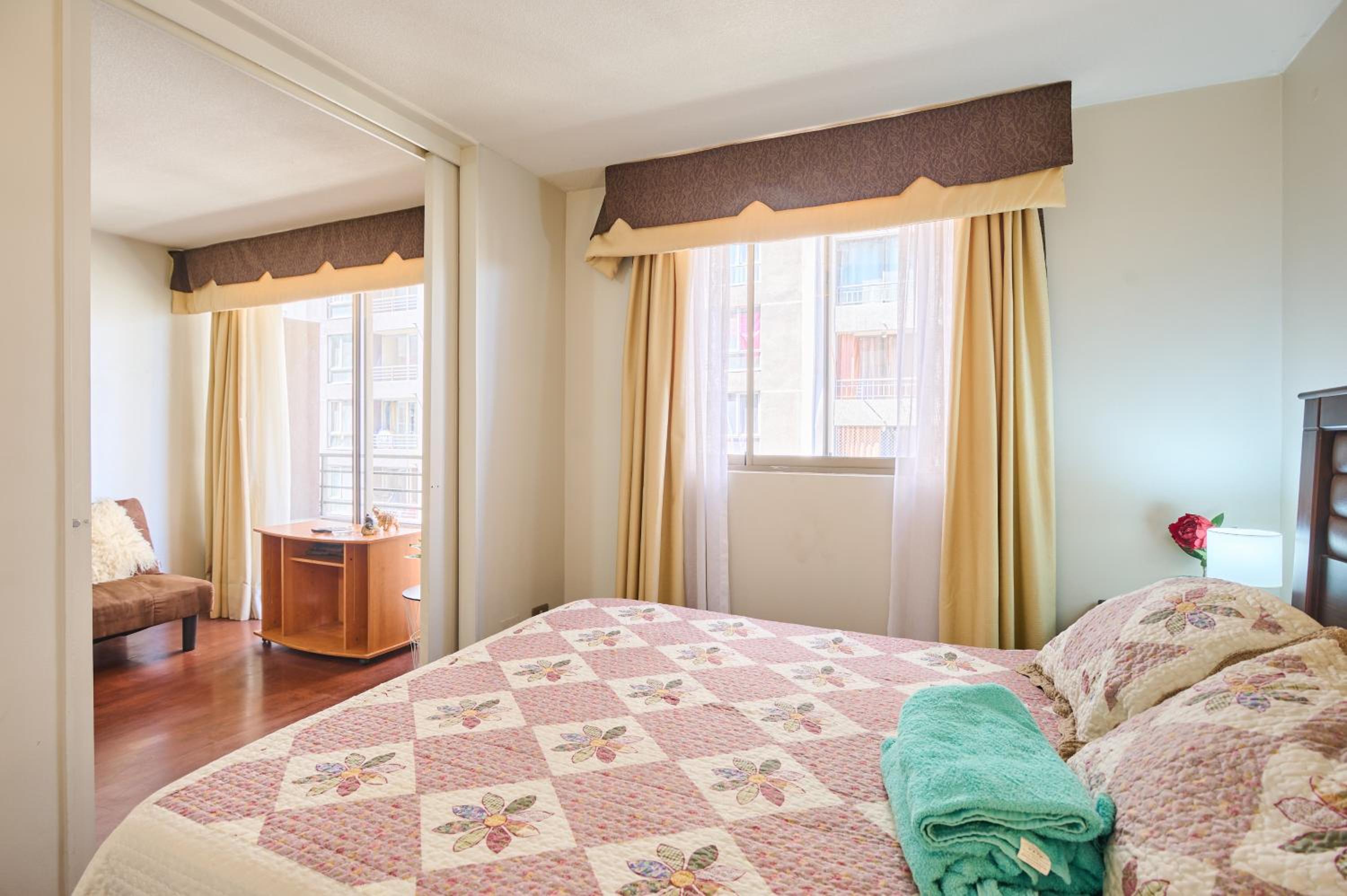 Espectacular departamento en Santiago, con aire Acondicionado y parking