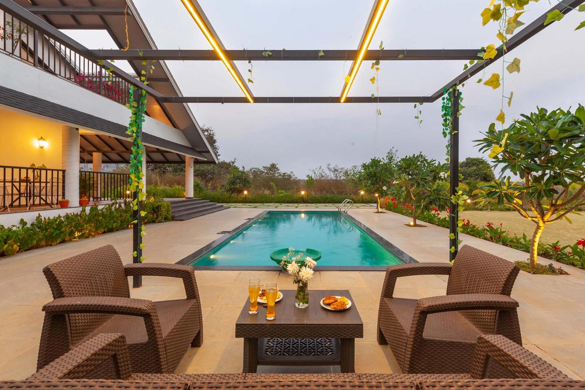 Soul Serenity by StayVista - Your nature getaway with a Swimming pool view 2