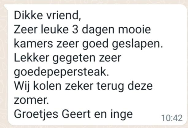 Auberge Chez Dikke Vriend, Chambres et taverne