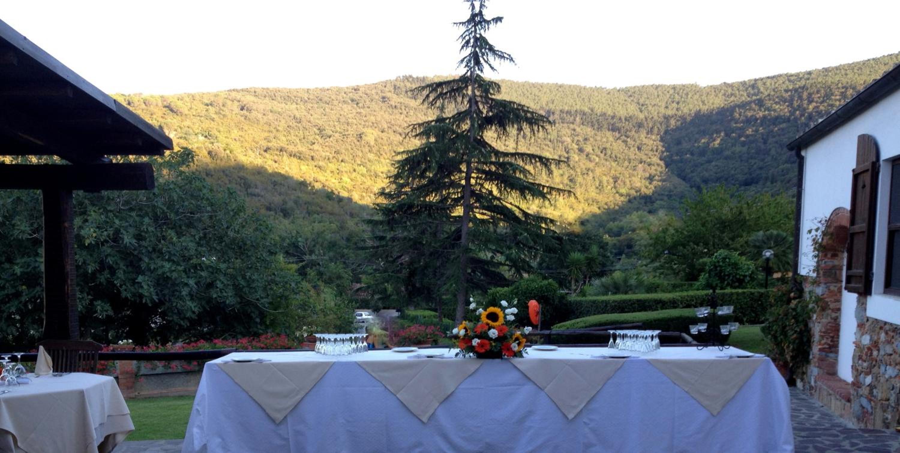 outdoor BBQ area