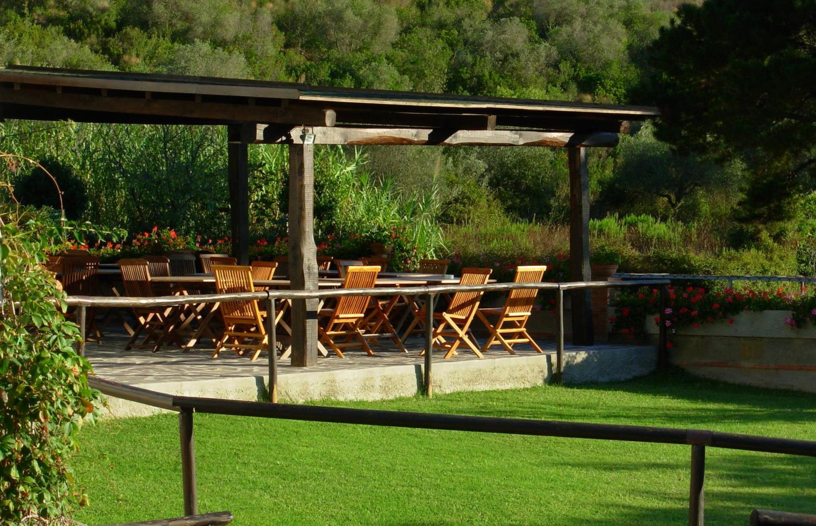 outdoor BBQ area