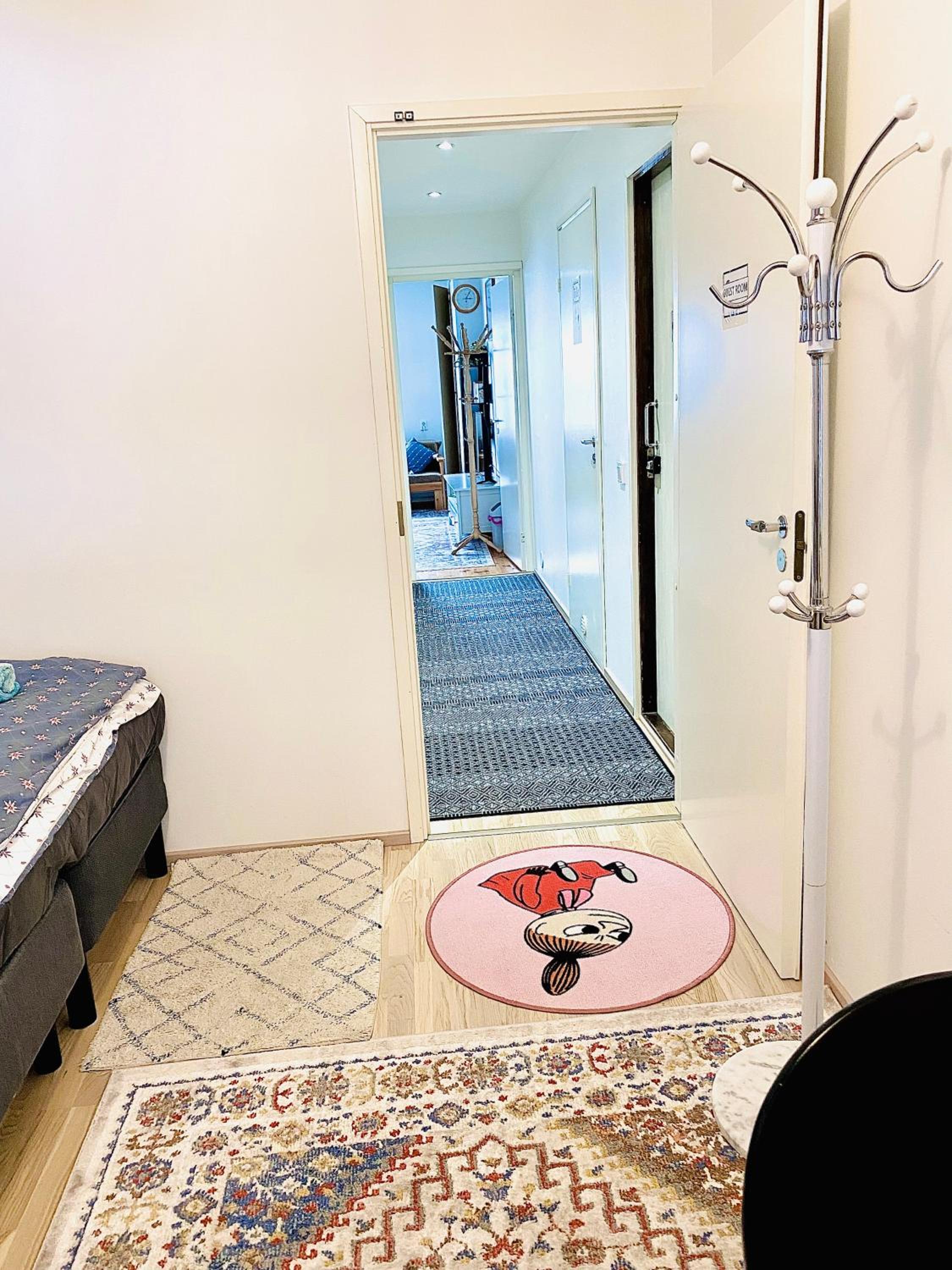two bedrooms,dining area and bathroom with private entrance