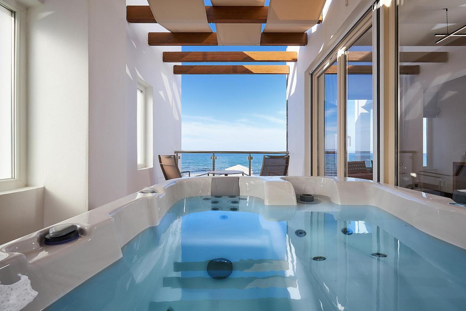 Rodo Seafront Villa with Heated private pool and jacuzzis by Volta Suites and Villas