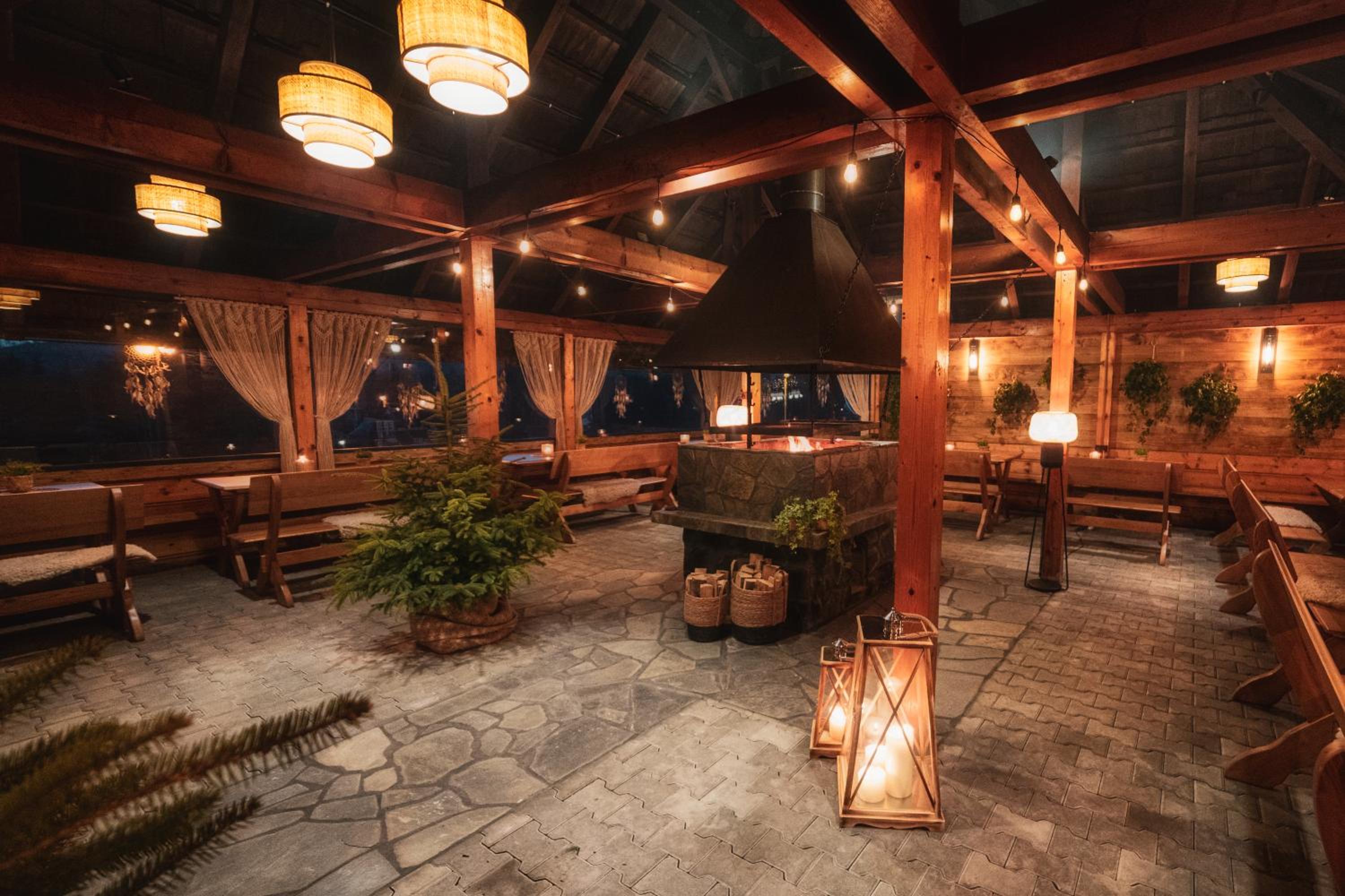 outdoor BBQ area