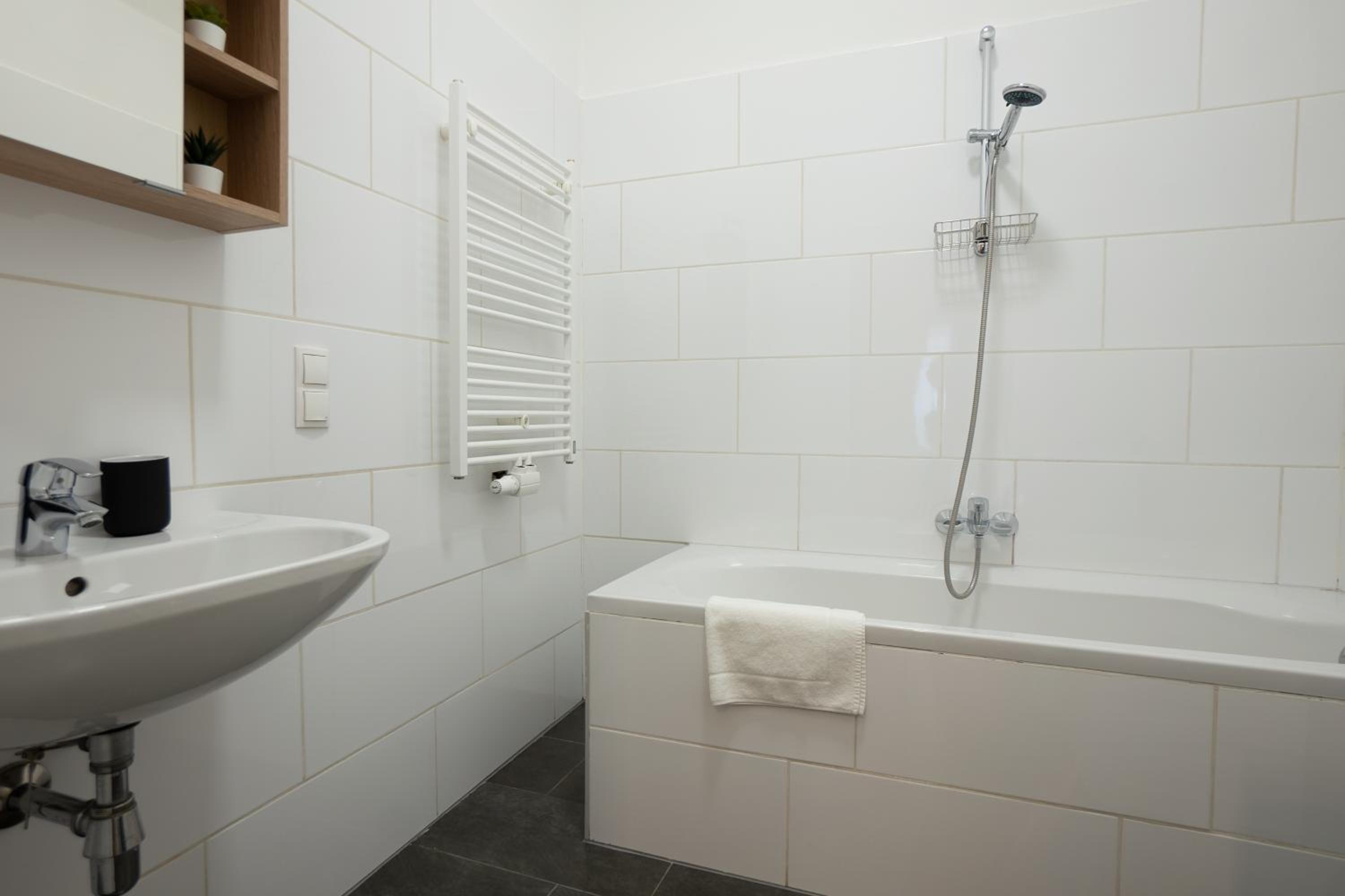 Modern hotel-styled apartment in the second district of Vienna.