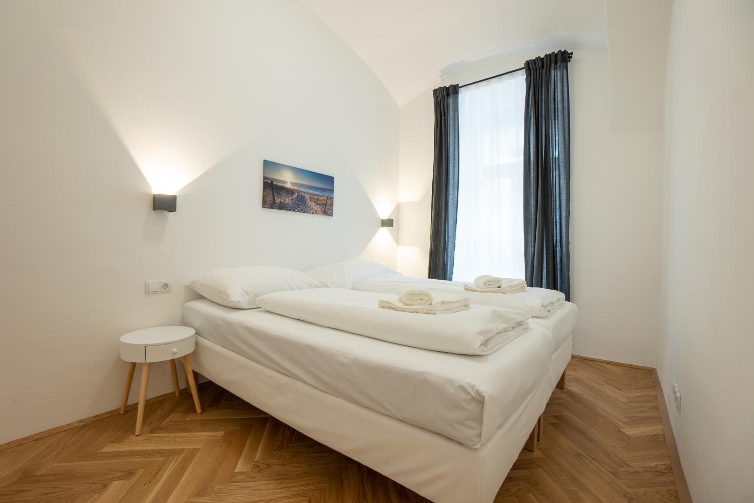 Modern hotel-styled apartment in the second district of Vienna.
