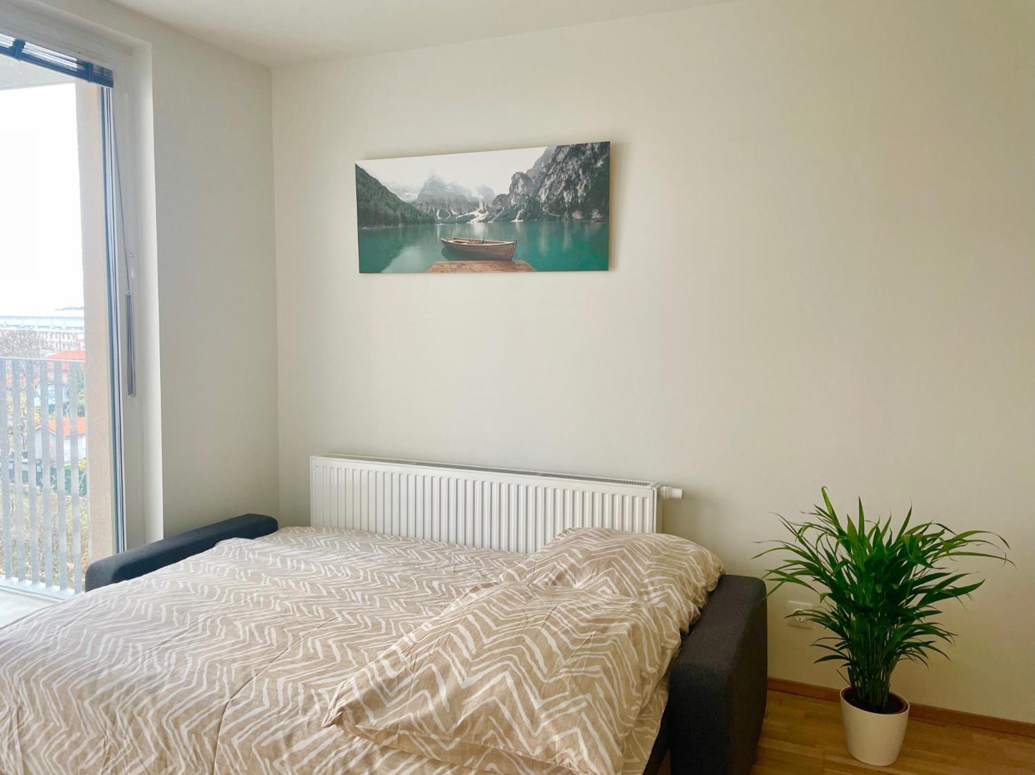 Central 55m2 Flat With Balcony & Parking