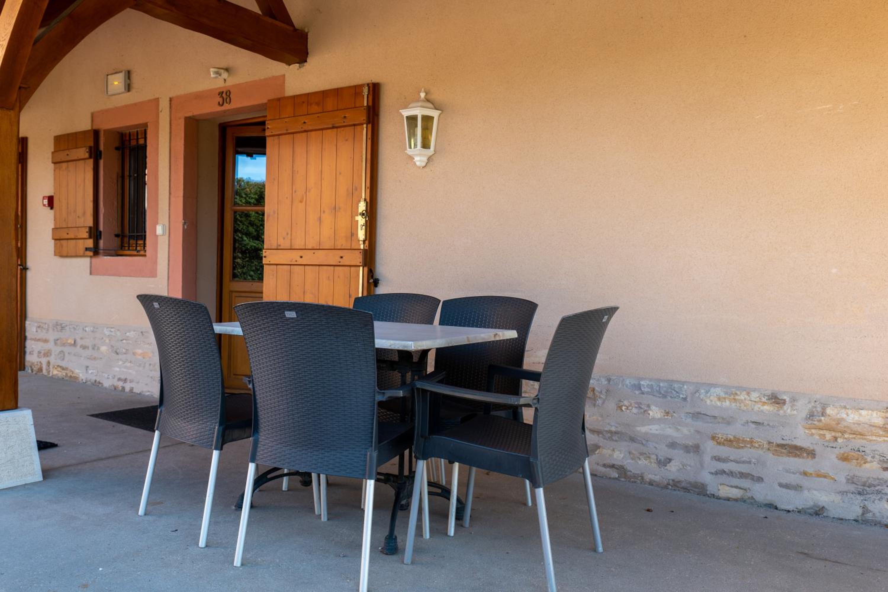 outdoor BBQ area