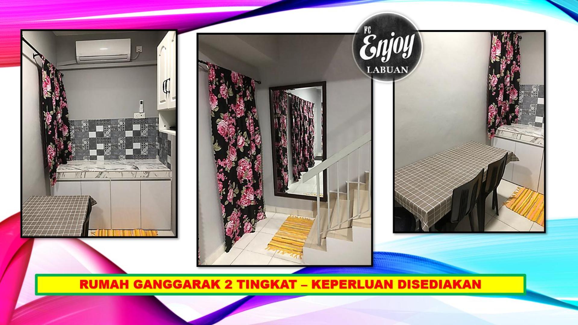RUMAH MEWAH DS24 VVIP GANGGARAK PERMAI 2 TINGKAT WP Labuan