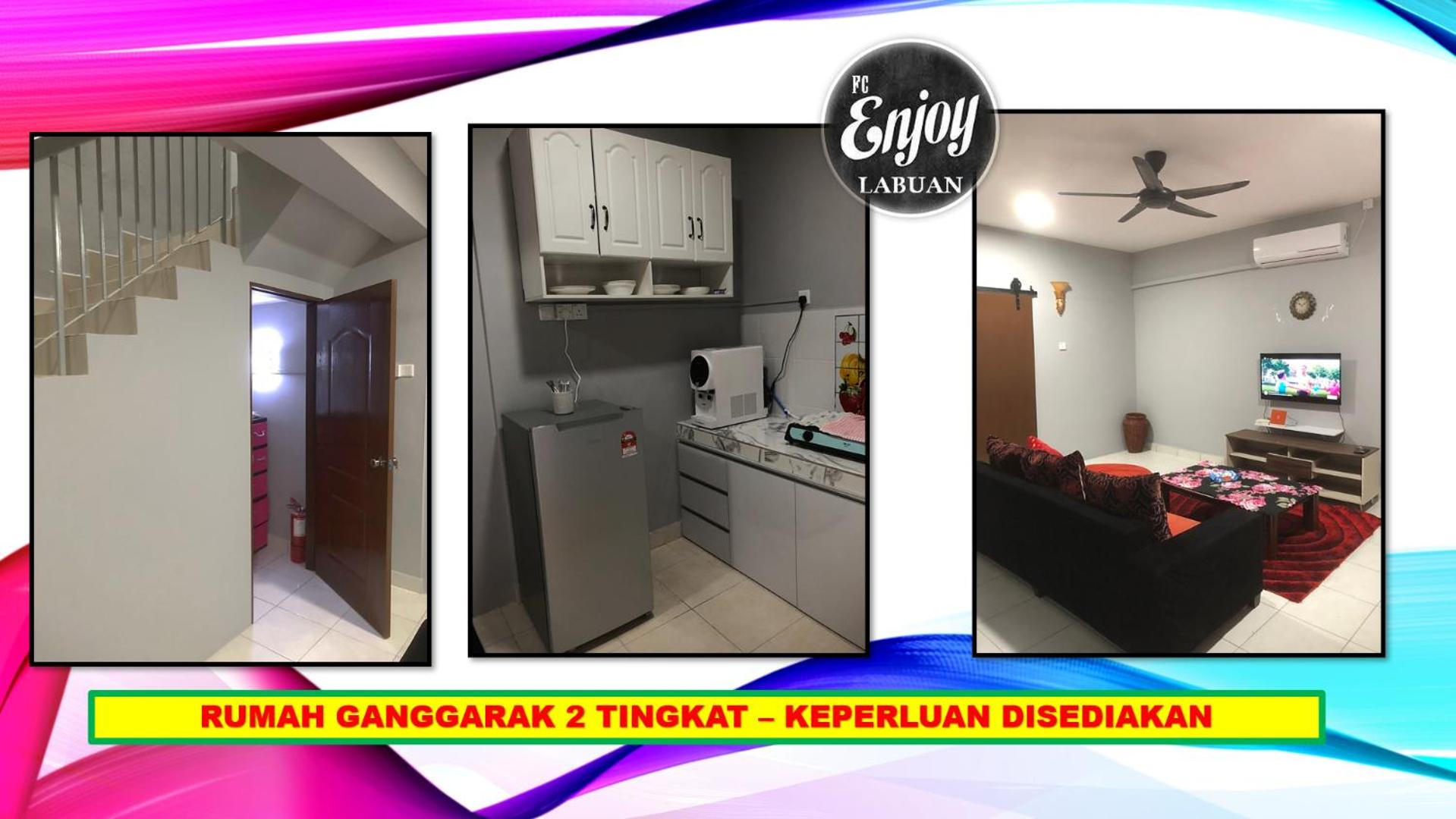 RUMAH MEWAH DS24 VVIP GANGGARAK PERMAI 2 TINGKAT WP Labuan