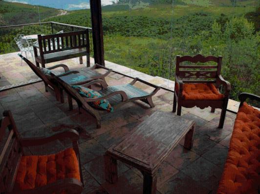 outdoor BBQ area