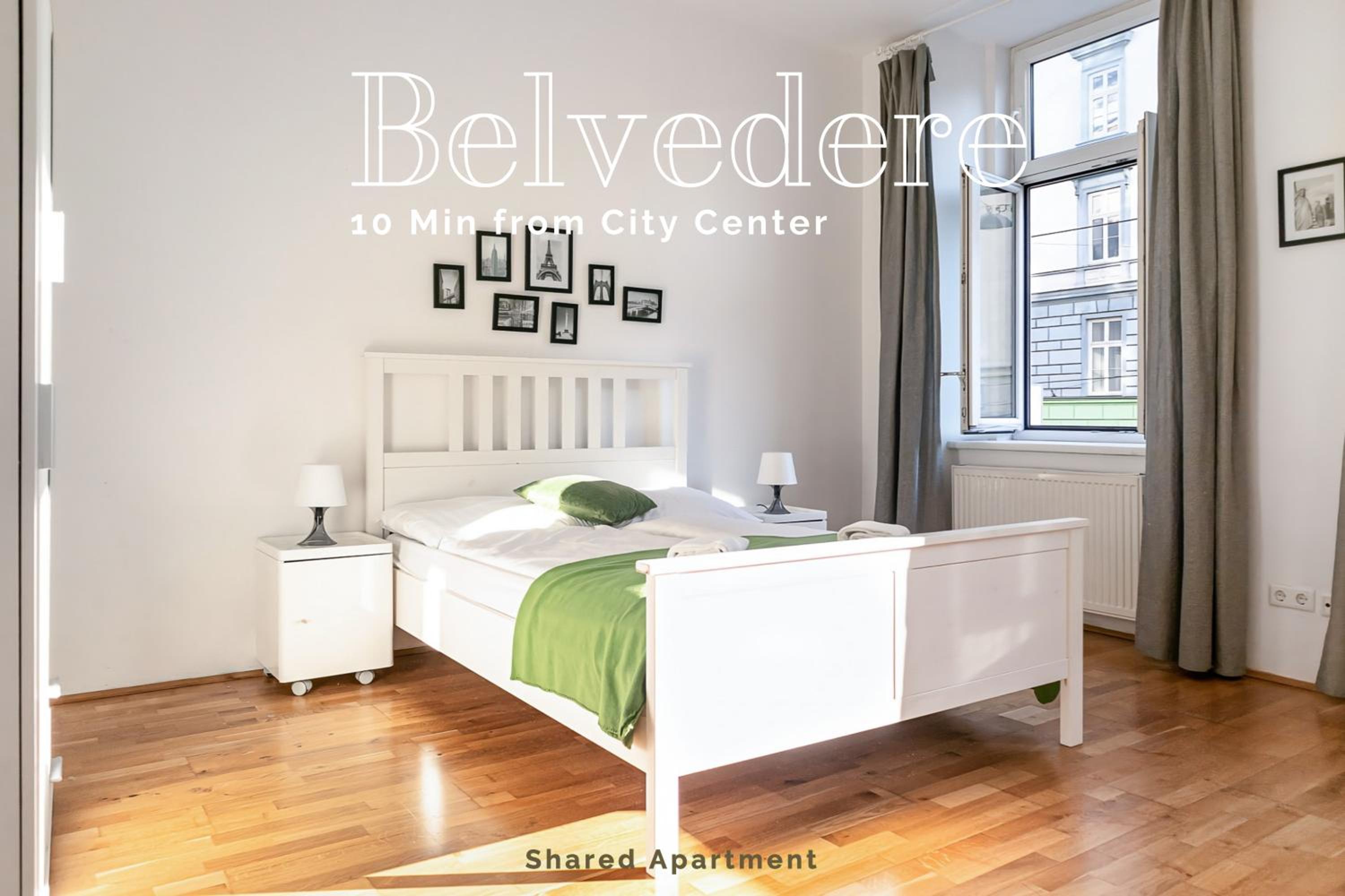 Lovely 3 private rooms in shared Apt Near Belvedere