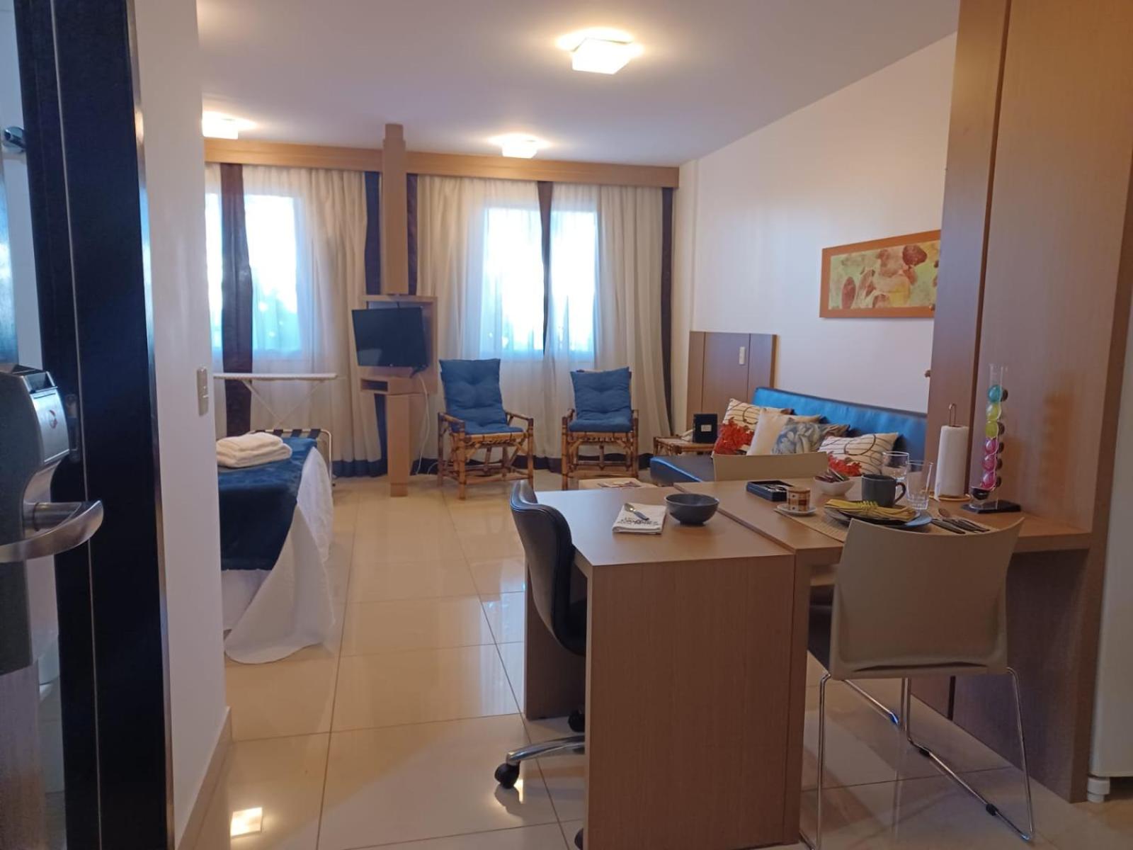 Lindo Flat em resort silencioso e aconchegante